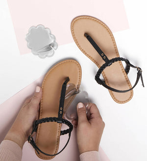 Foot Petals - Technogel® Tip Toes for Flip Flops Cushioned Ball of Foot Insert