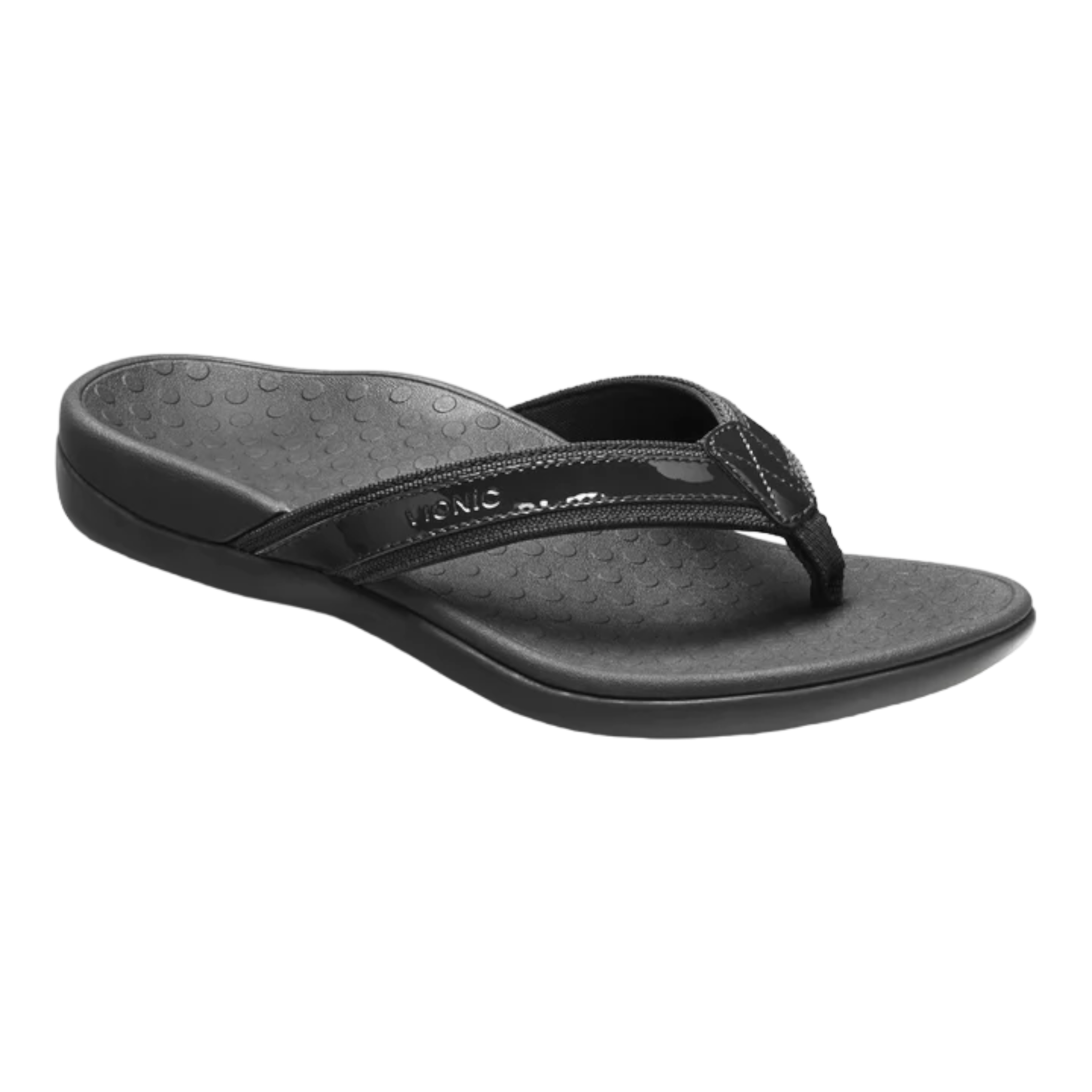 Vionic - Tide II Toe Post Sandal - Black / M / 5