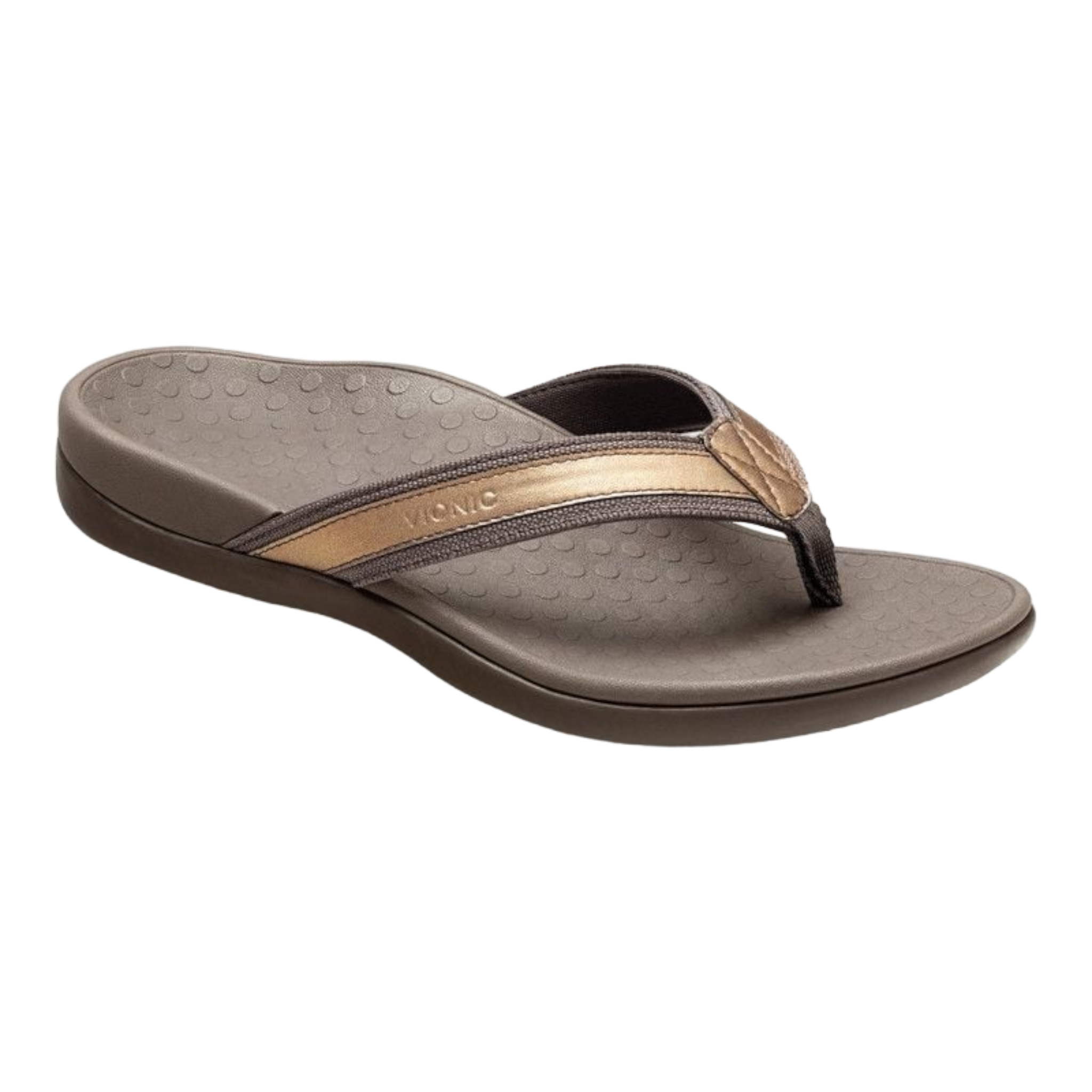 Vionic - Tide II Toe Post Sandal - Bronze Metallic / M / 10