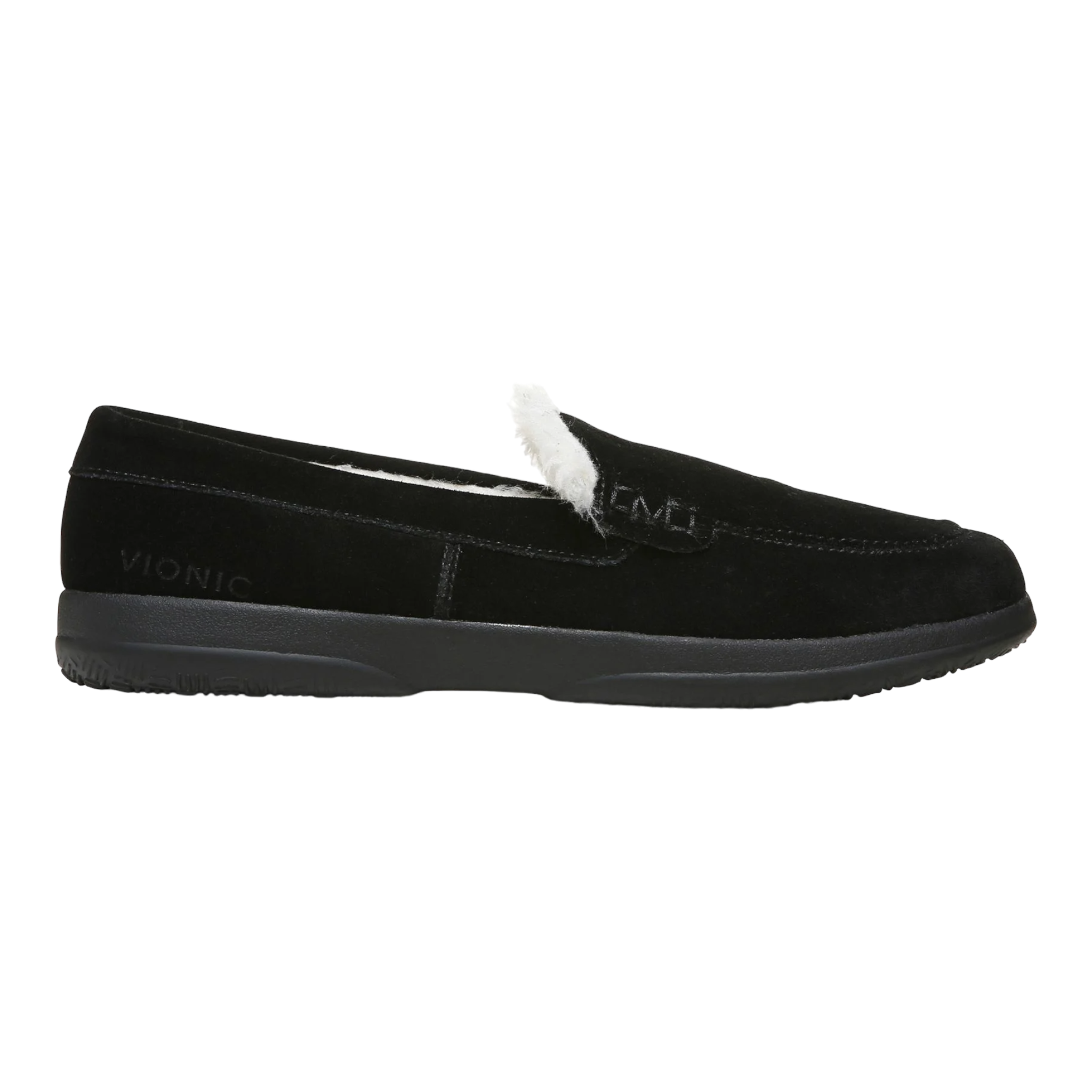Vionic - Lynez Slipper - Black Suede / M / 5