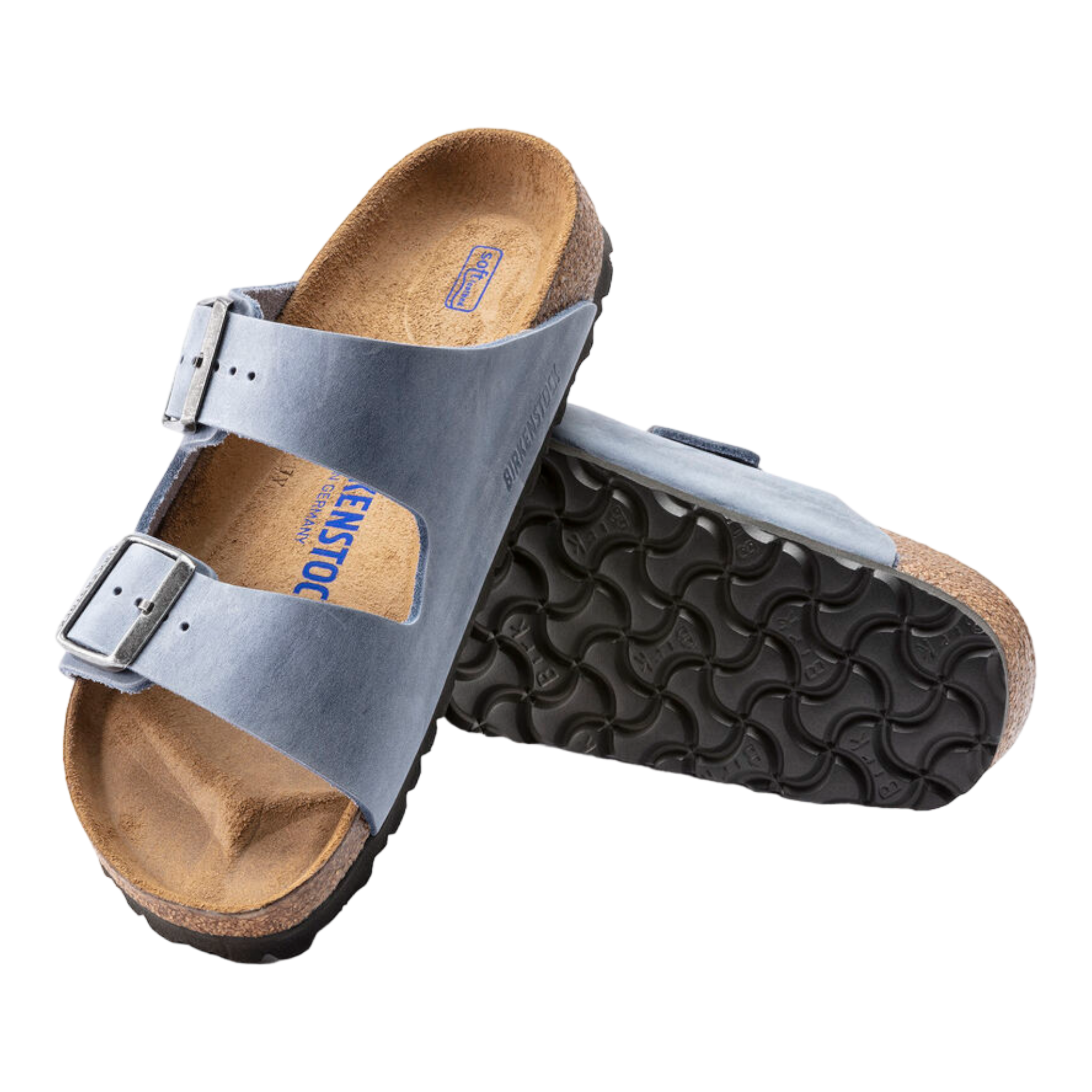 Birkenstock arizona soft best sale footbed metallic anthracite