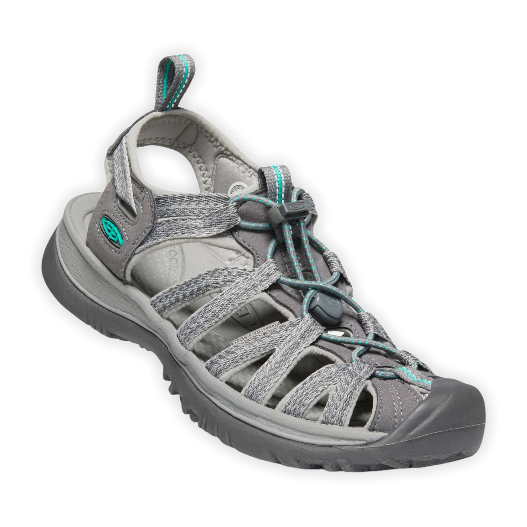 KEEN - Women's Whisper - Medium Gray/Peacock / M / 6.5