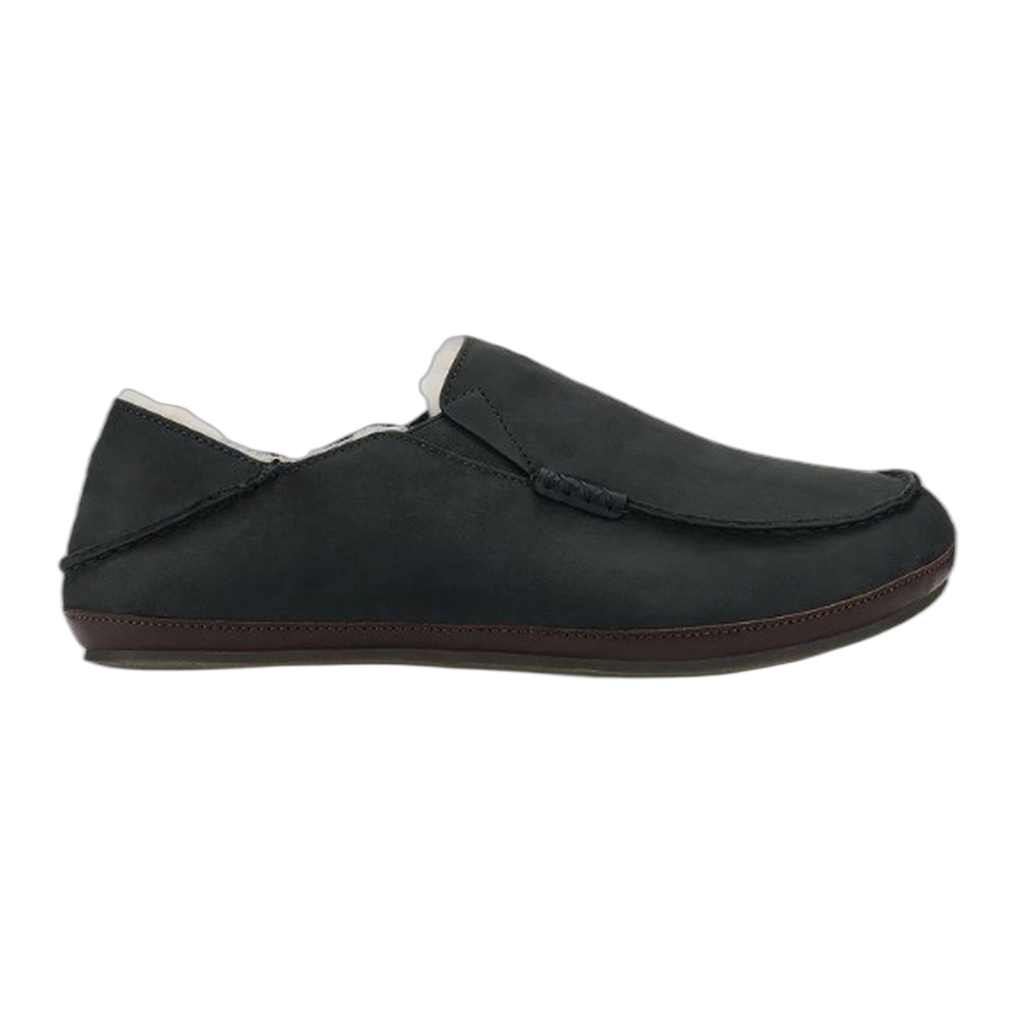 OluKai - Men's Moloā Slipper - Black/Dk Java / M / 7