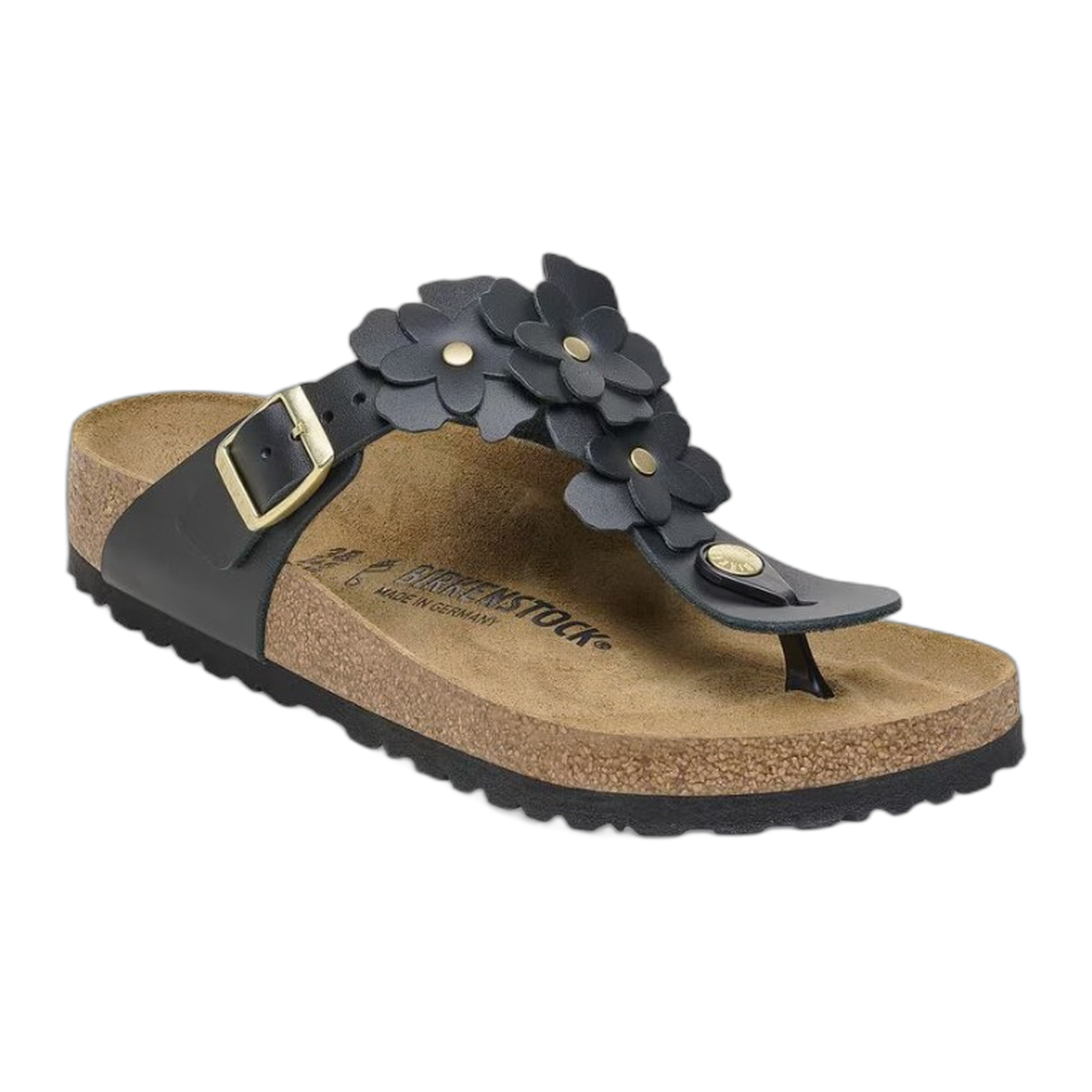 Birkenstock - Gizeh Flowers - Black / M / 37
