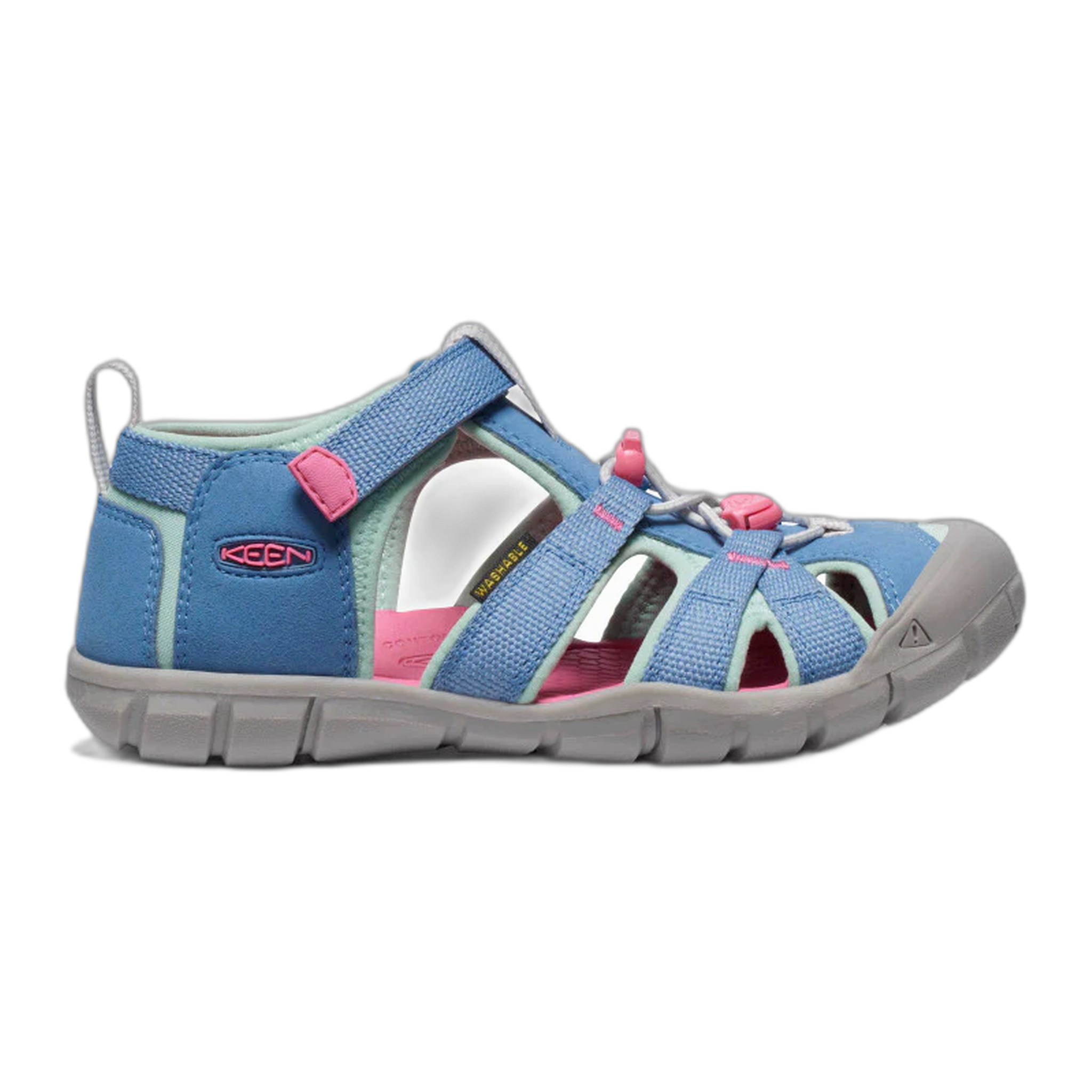 KEEN - Big Kids' Seacamp II CNX - Coronet Blue/Hot Pink / M / 2