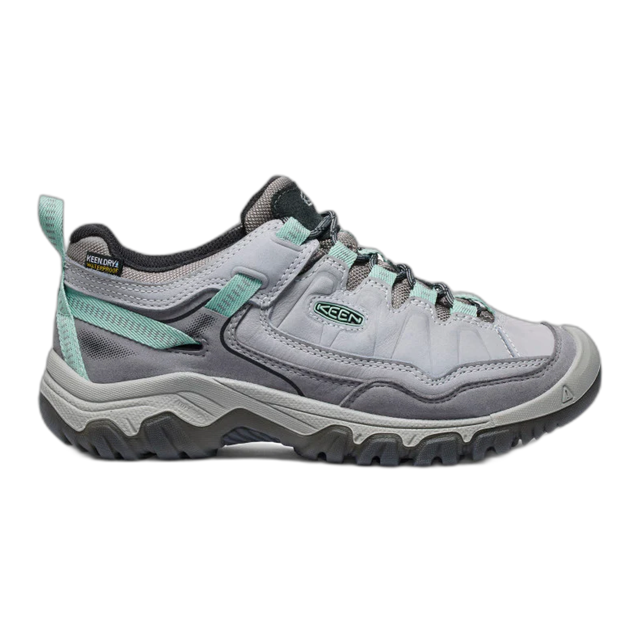 KEEN - Women's Targhee IV Waterproof Hiking Shoe - Alloy/Granite Green / M / 8.5