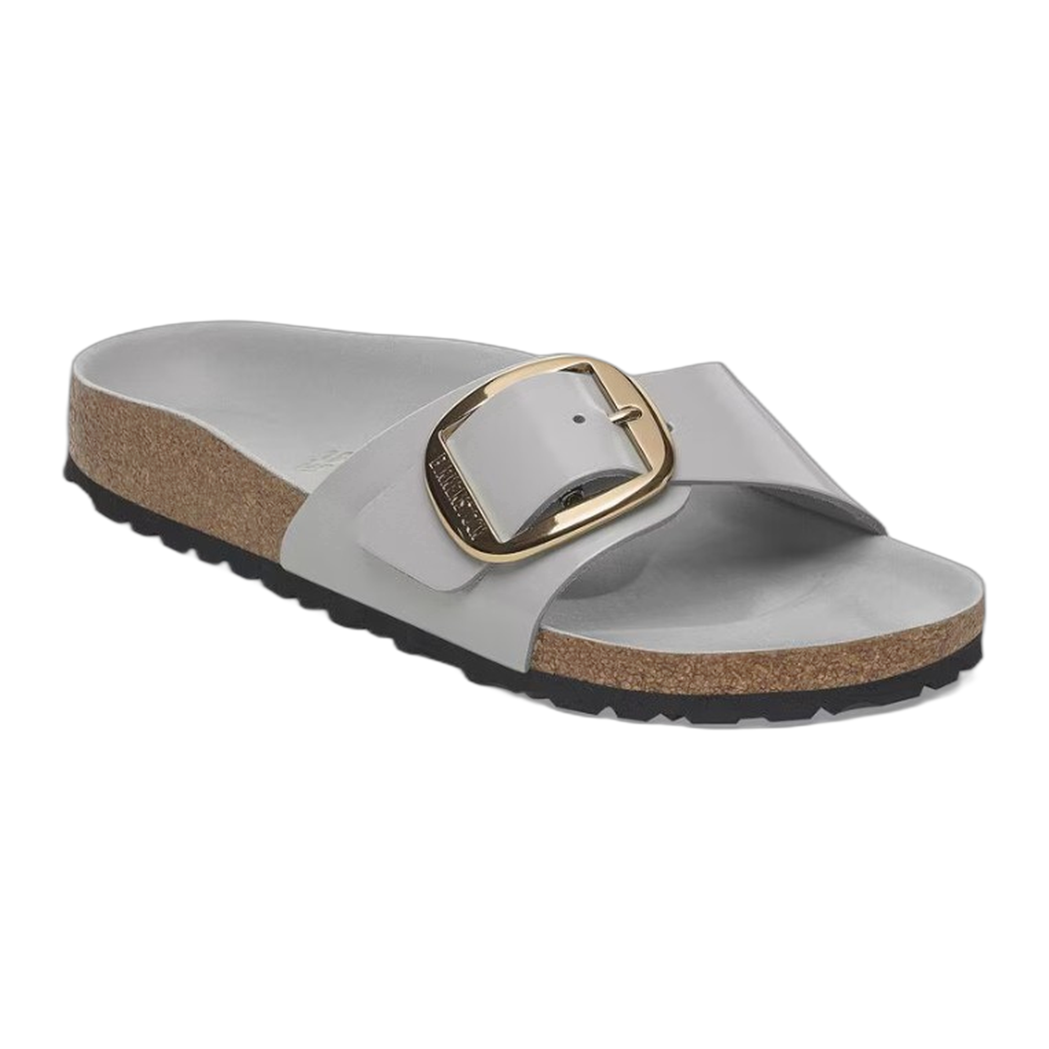 Birkenstock - Madrid Big Buckle Patent Leather - High Shine Stone Coin / N / 37