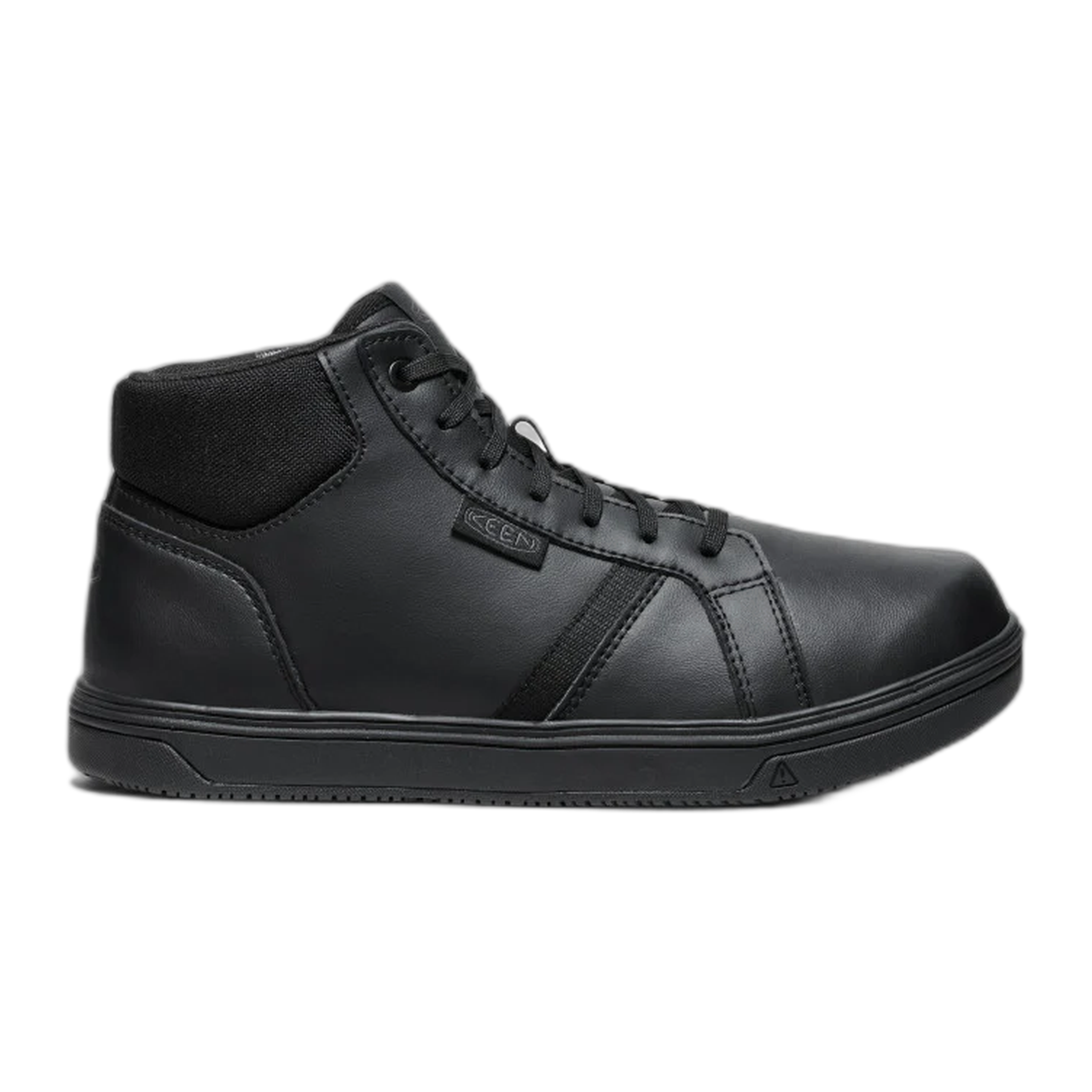 KEEN Utility - Men's PTC Kenton Mid Work Shoe (Soft Toe) - Black/Black / M / 8