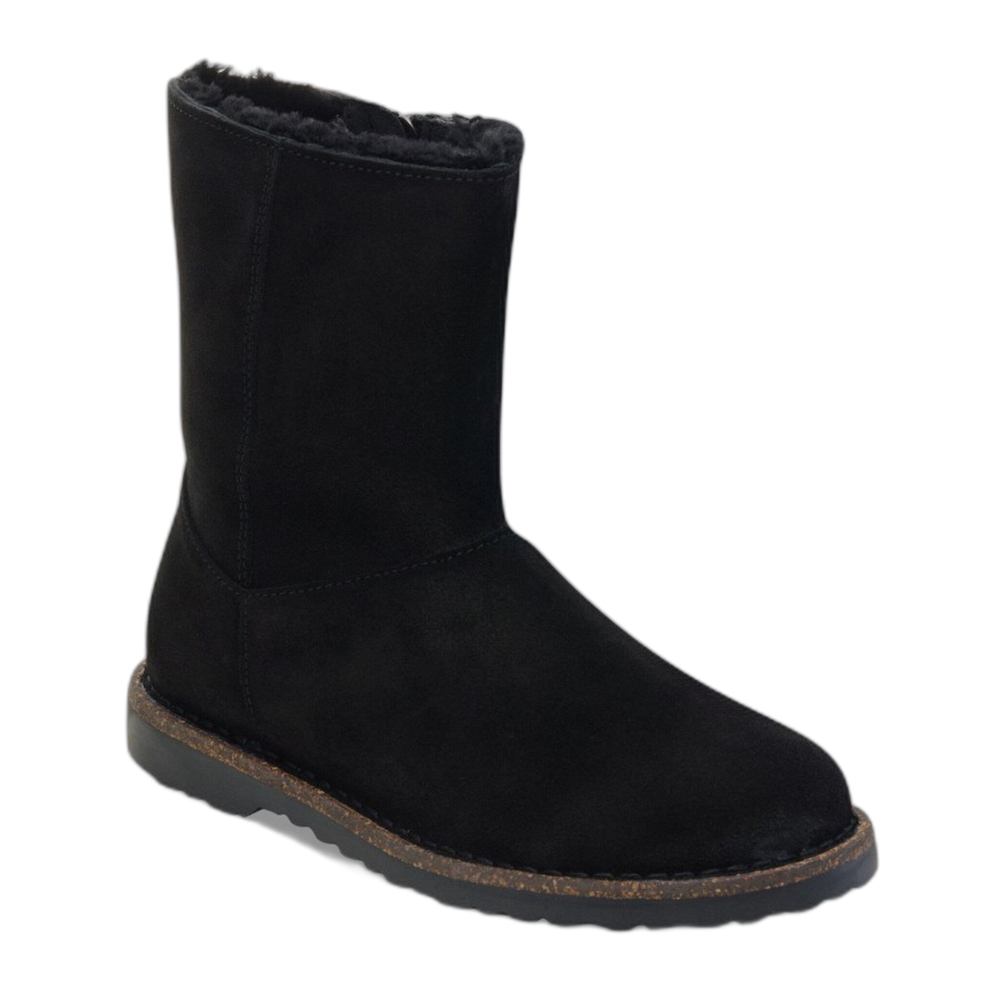 Birkenstock - Uppsala Zip Shearling Suede Leather - Black / M / 40