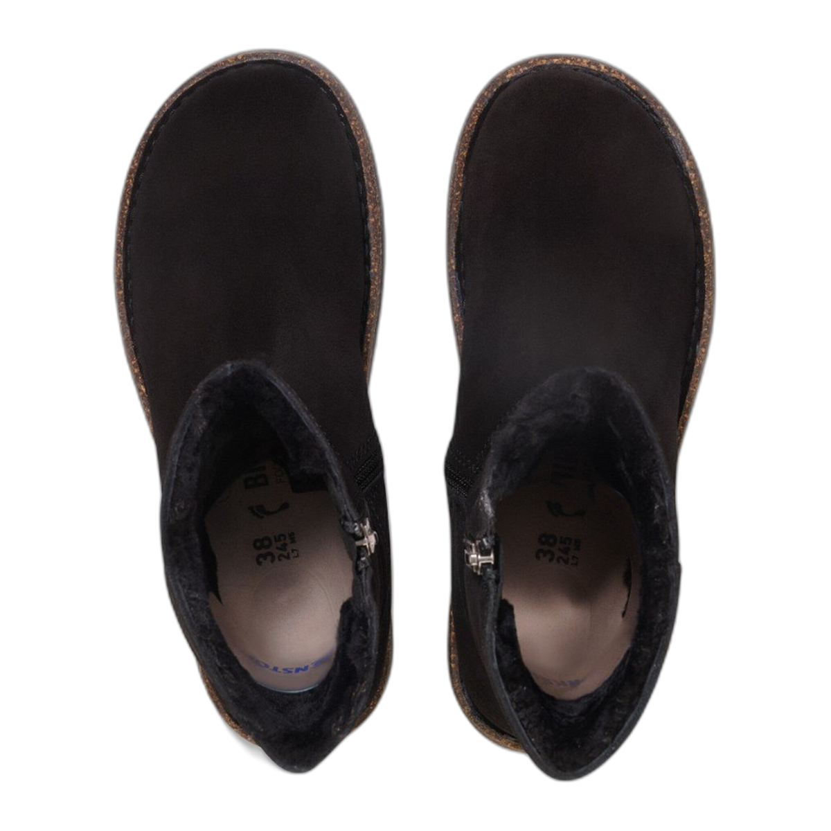 Uppsala Zip Shearling Suede Leather