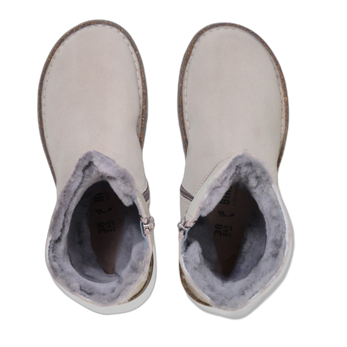 Uppsala Zip Shearling Suede Leather