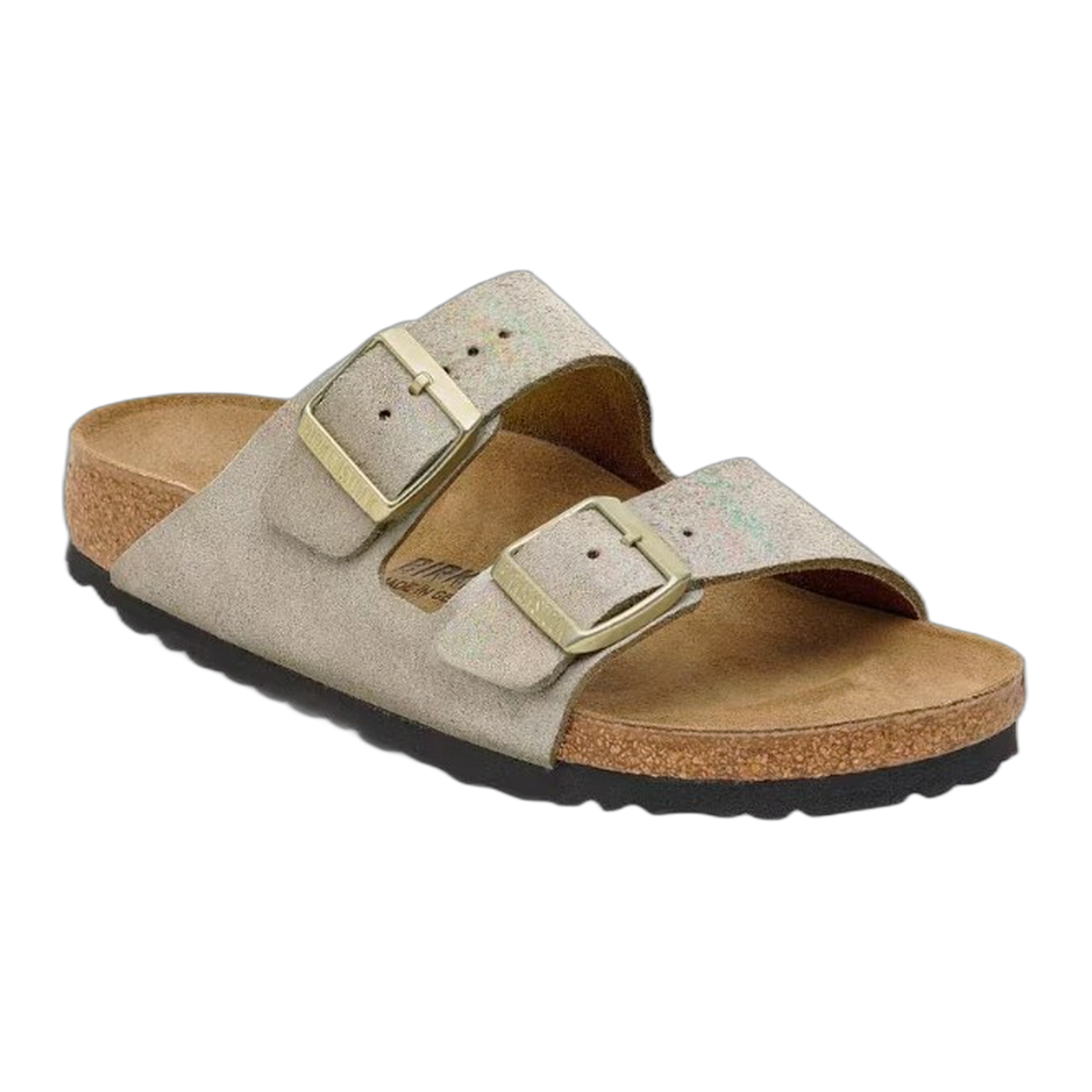 Birkenstock - Arizona Suede Leather - Shimmering Taupe / N / 37