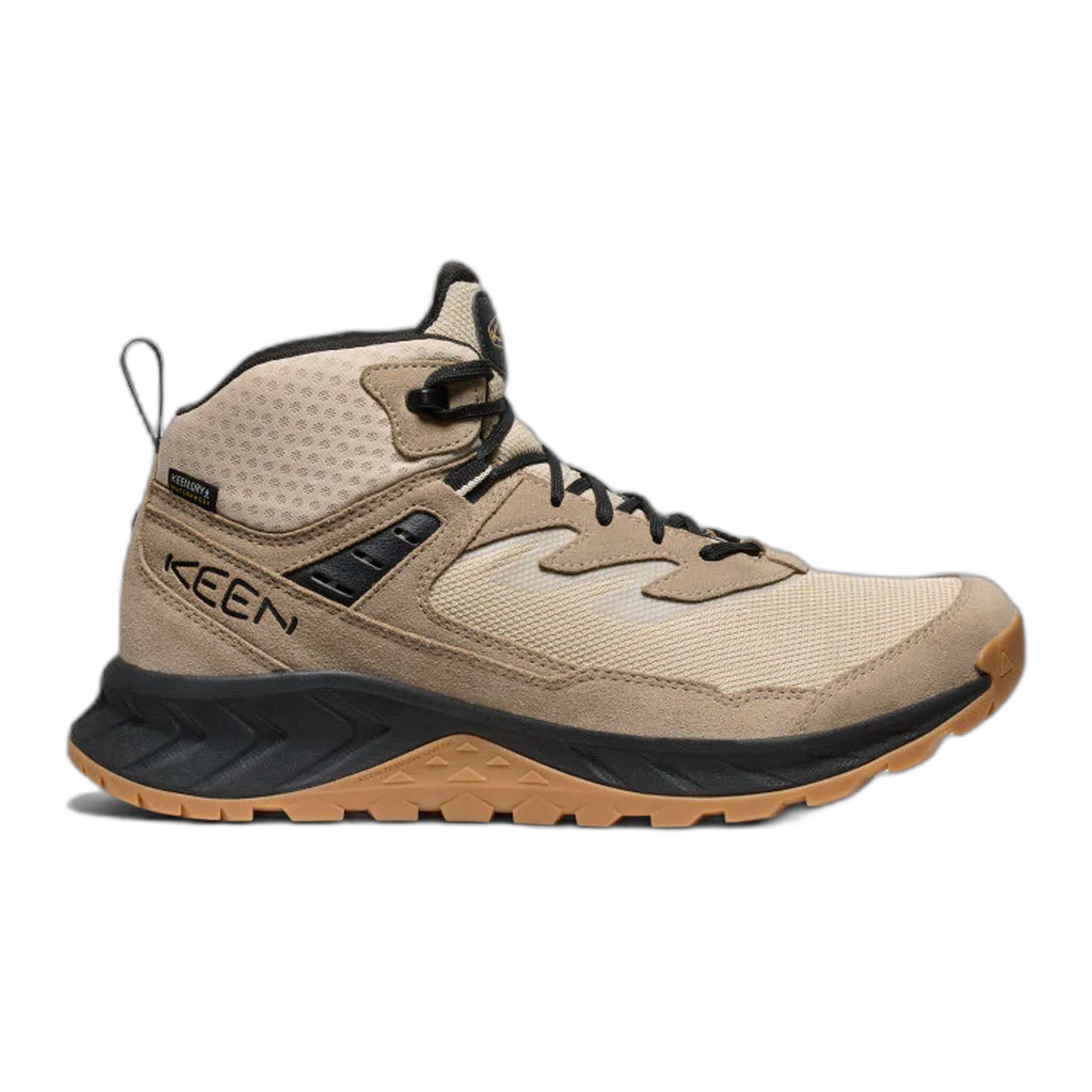 KEEN - Men's Hightrail Waterproof Hiking Boot - Brindle/Oak Buff / M / 8.5