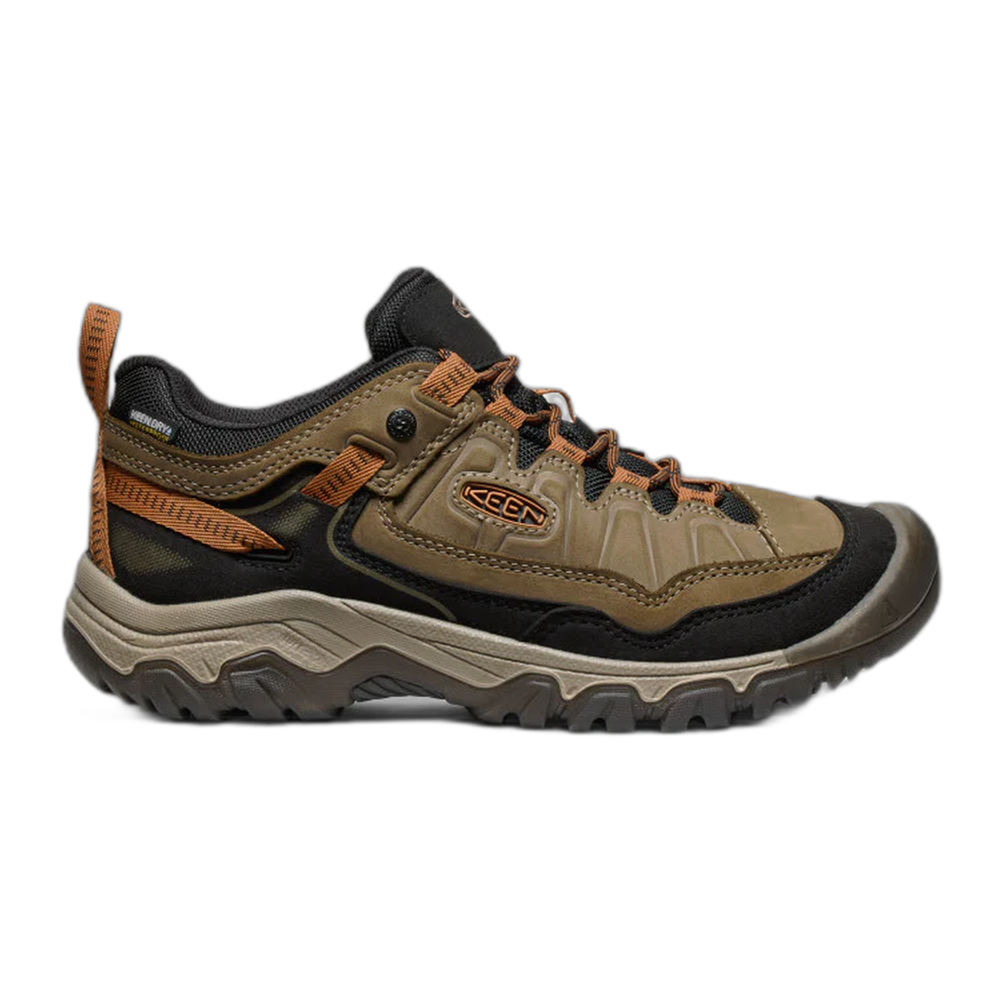 KEEN - Men's Targhee IV Waterproof Hiking Shoe - Sea Urtle/Roasted Pecan / M / 8