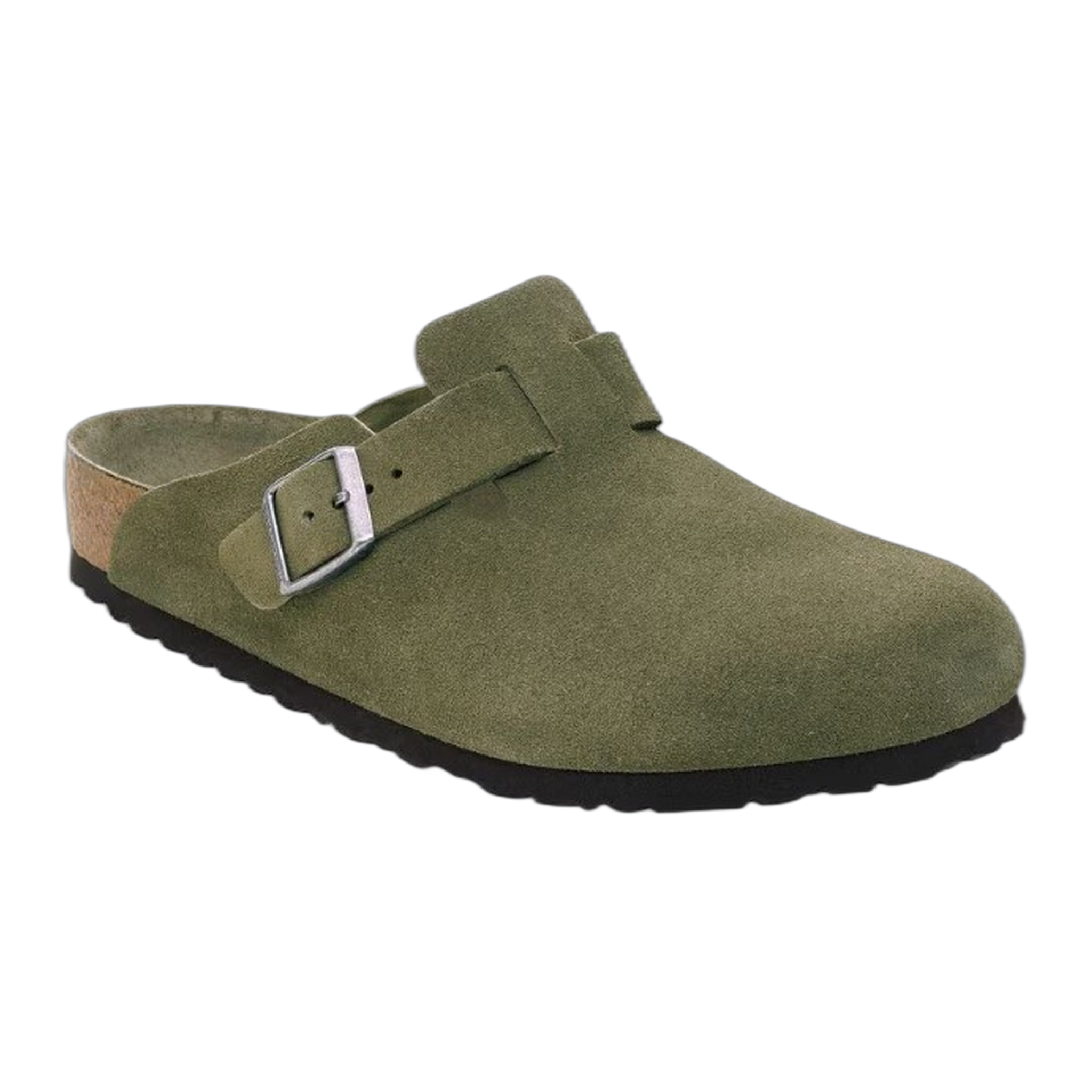 Birkenstock - Boston Soft Footbed Suede Leather - Thyme Tonal / M / 41