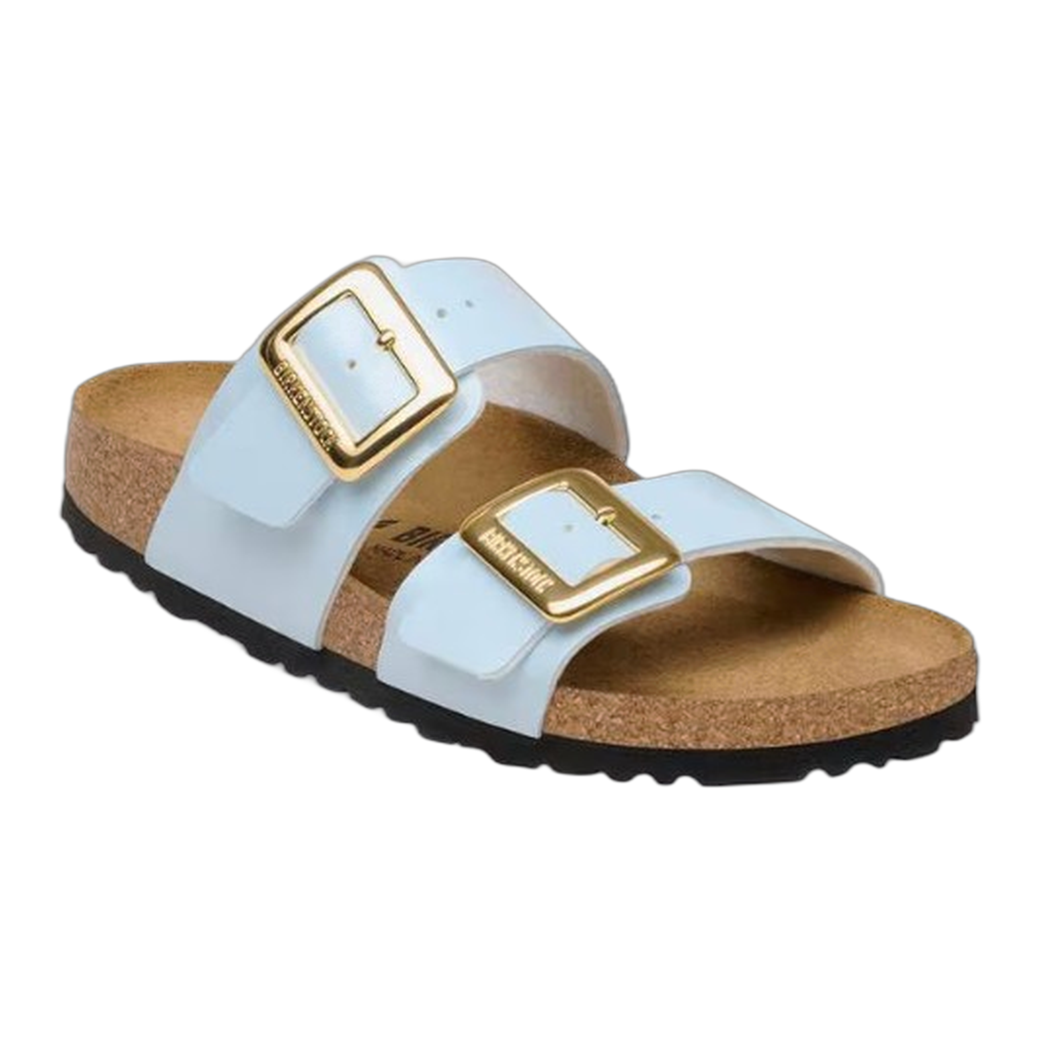 Birkenstock - Sydney Luxe Buckle Birko-Flor Patent - Patent Baby Blue / N / 36