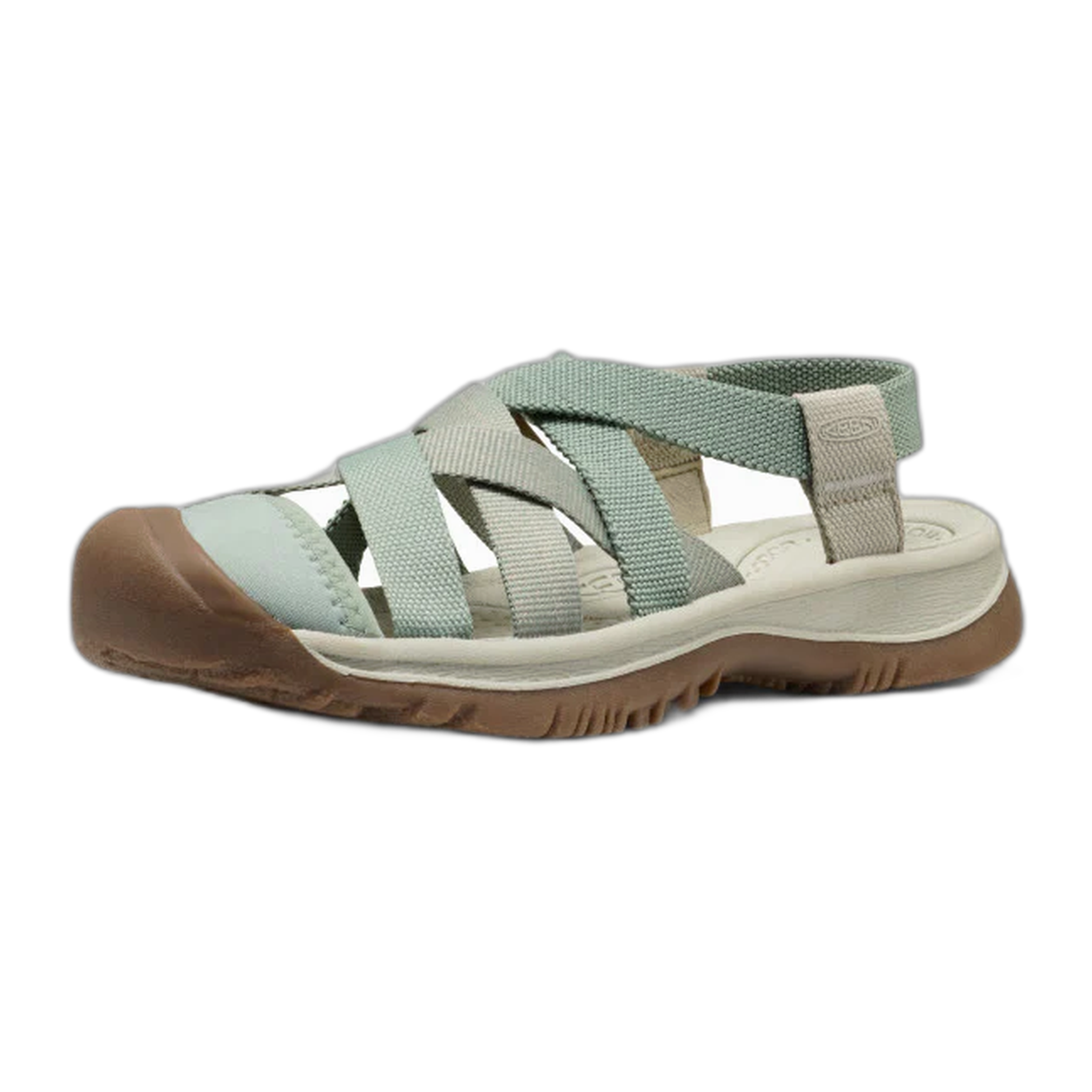 KEEN - Women's Whisper Lattice Sandal - Lily Pad/Plaza Taupe / M / 6
