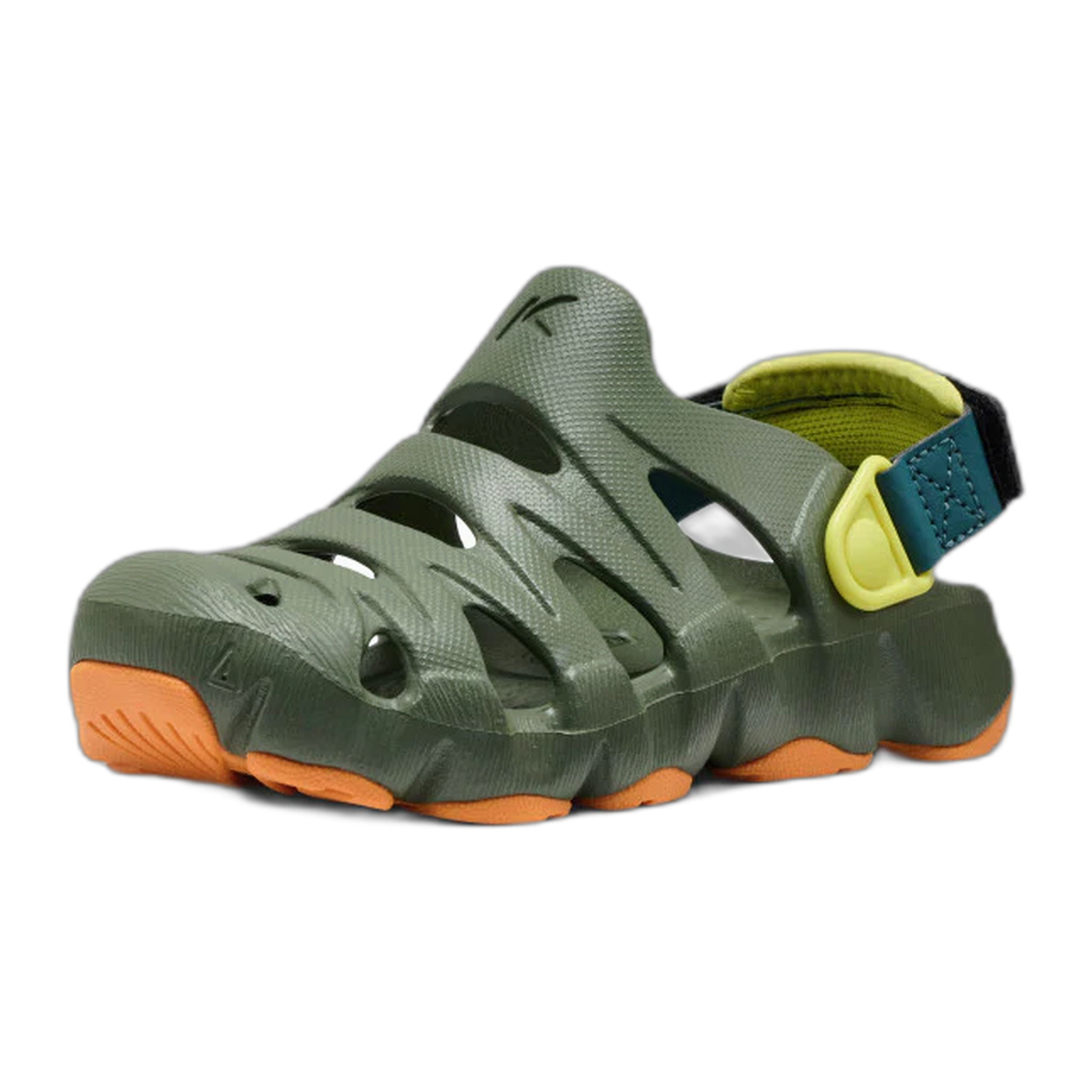 KEEN - Little Kids' HyperFLT Clog - Bronze Green/Orange Peel / M / T8