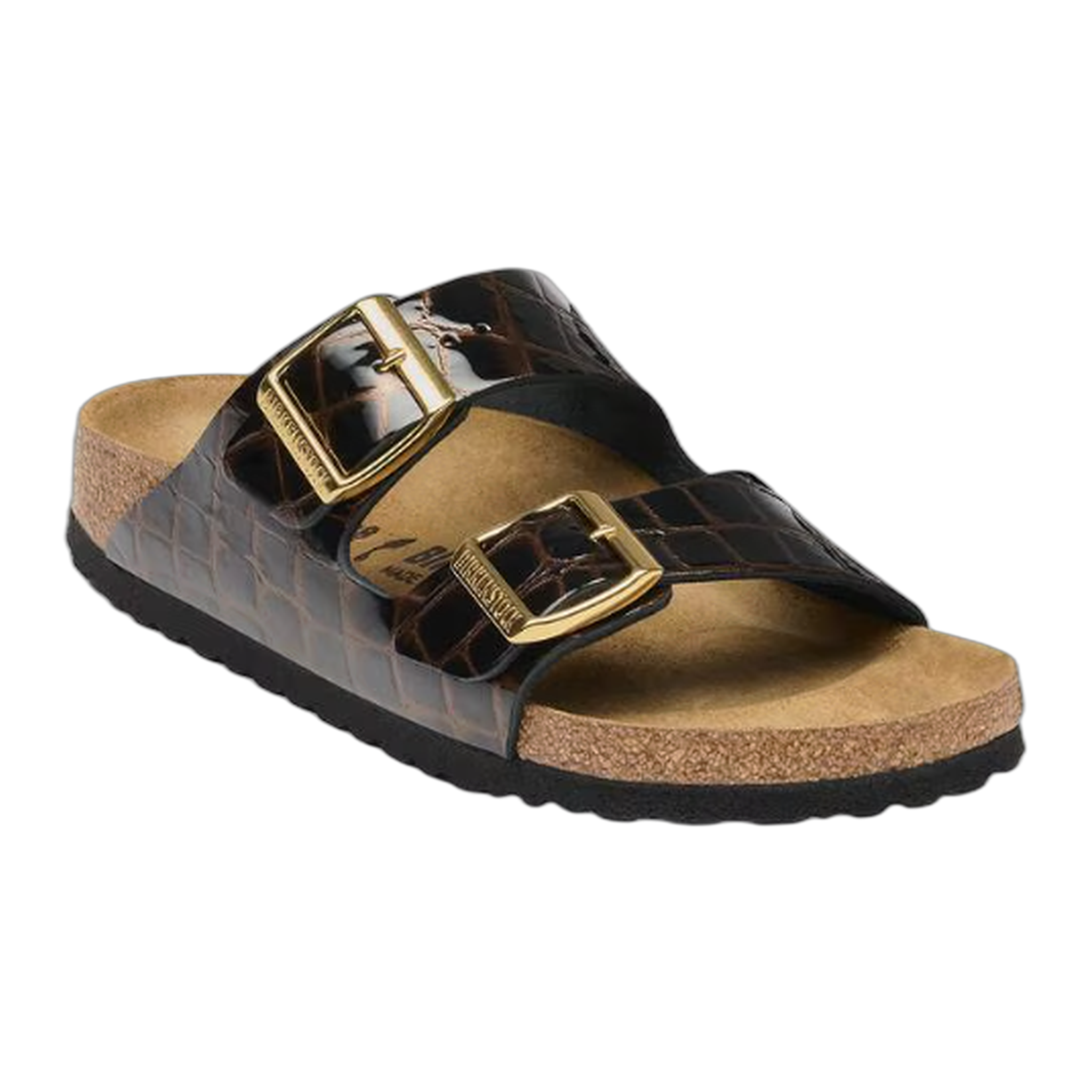 Birkenstock - Arizona Leather - Embossed Animal Black / N / 37