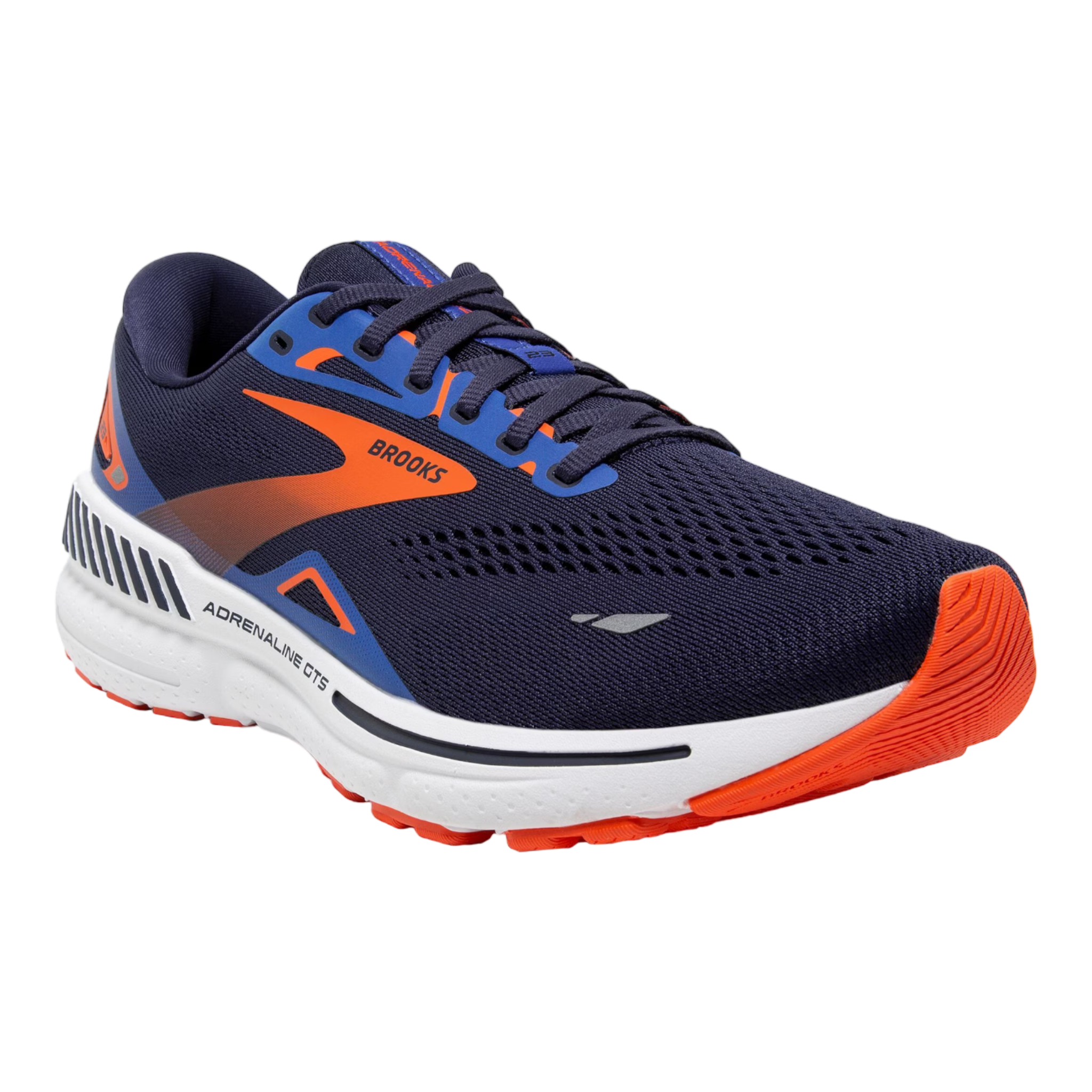 Brooks - Men's Adrenaline GTS 23 - Peacoat/Orange/Surf / M / 9