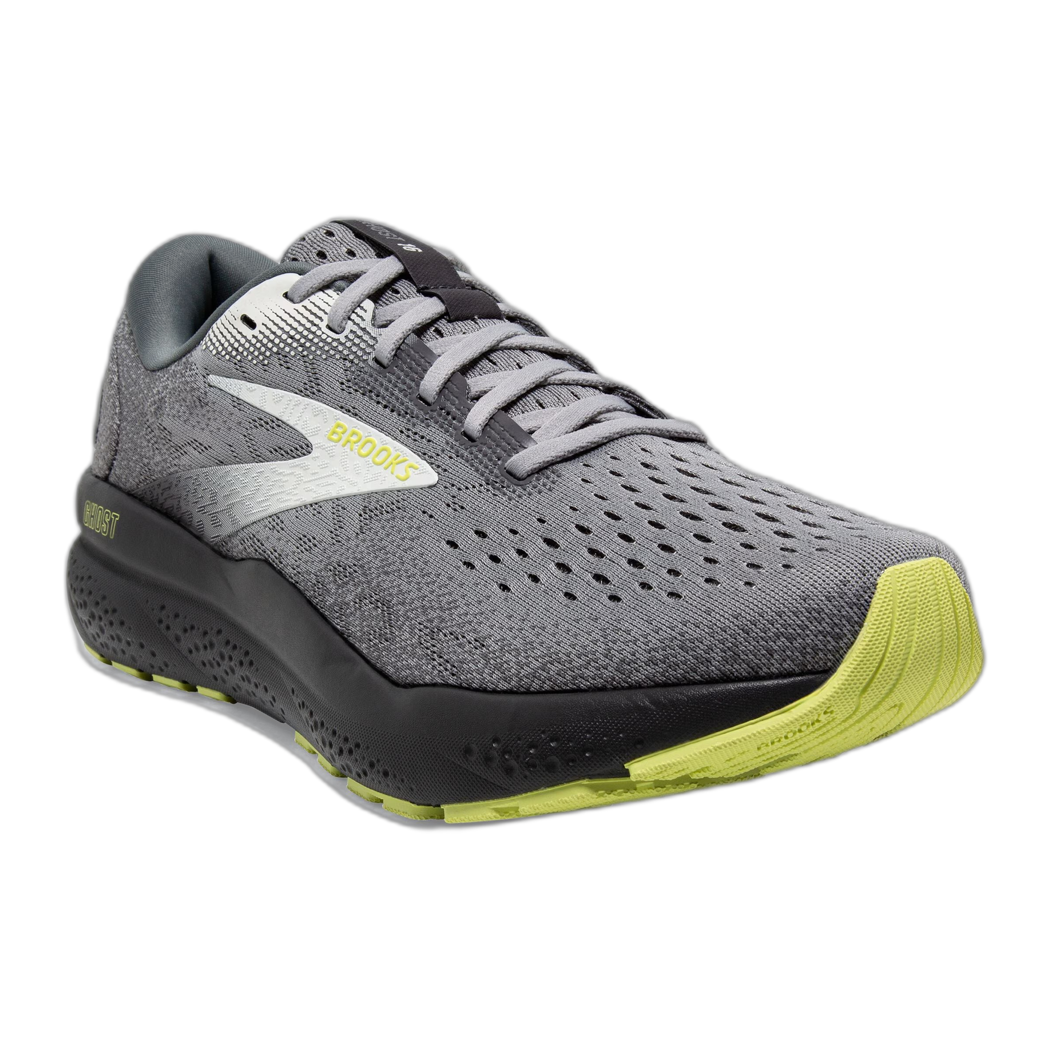 Brooks - Men's Ghost 16 - Primer/Grey/Lime / M / 7