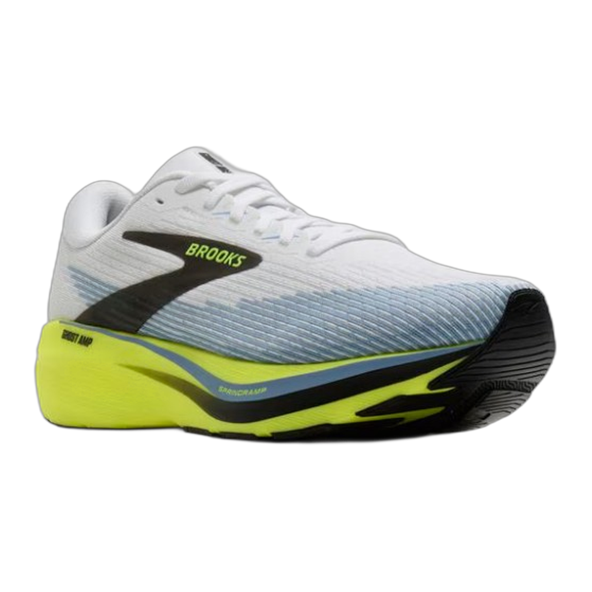 Brooks - Men's Ghost Amp - White/Blue/Nightlife / M / 8