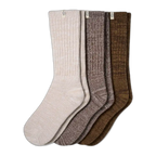 Women's Rib Knit Slouchy Crew 3 Pack