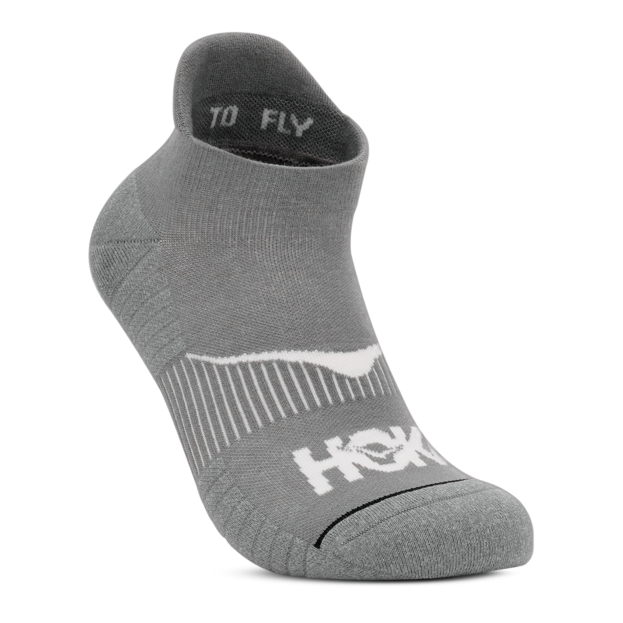 HOKA - No-Show Run Sock - Grey / S