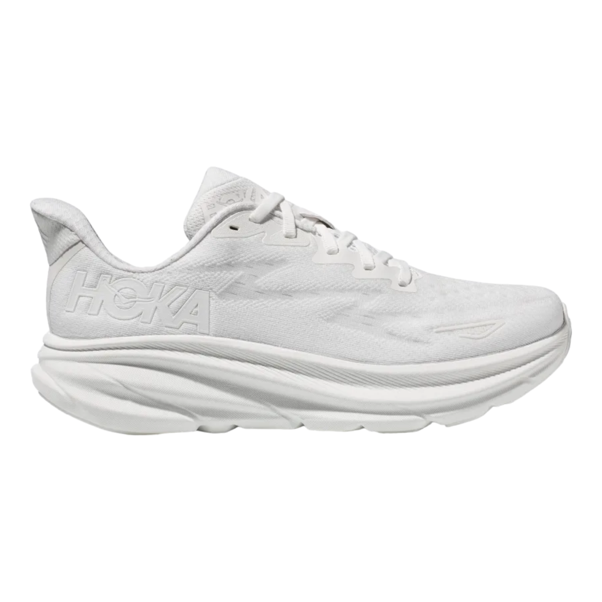 HOKA - Women's Clifton 9 - White/White / M / 10