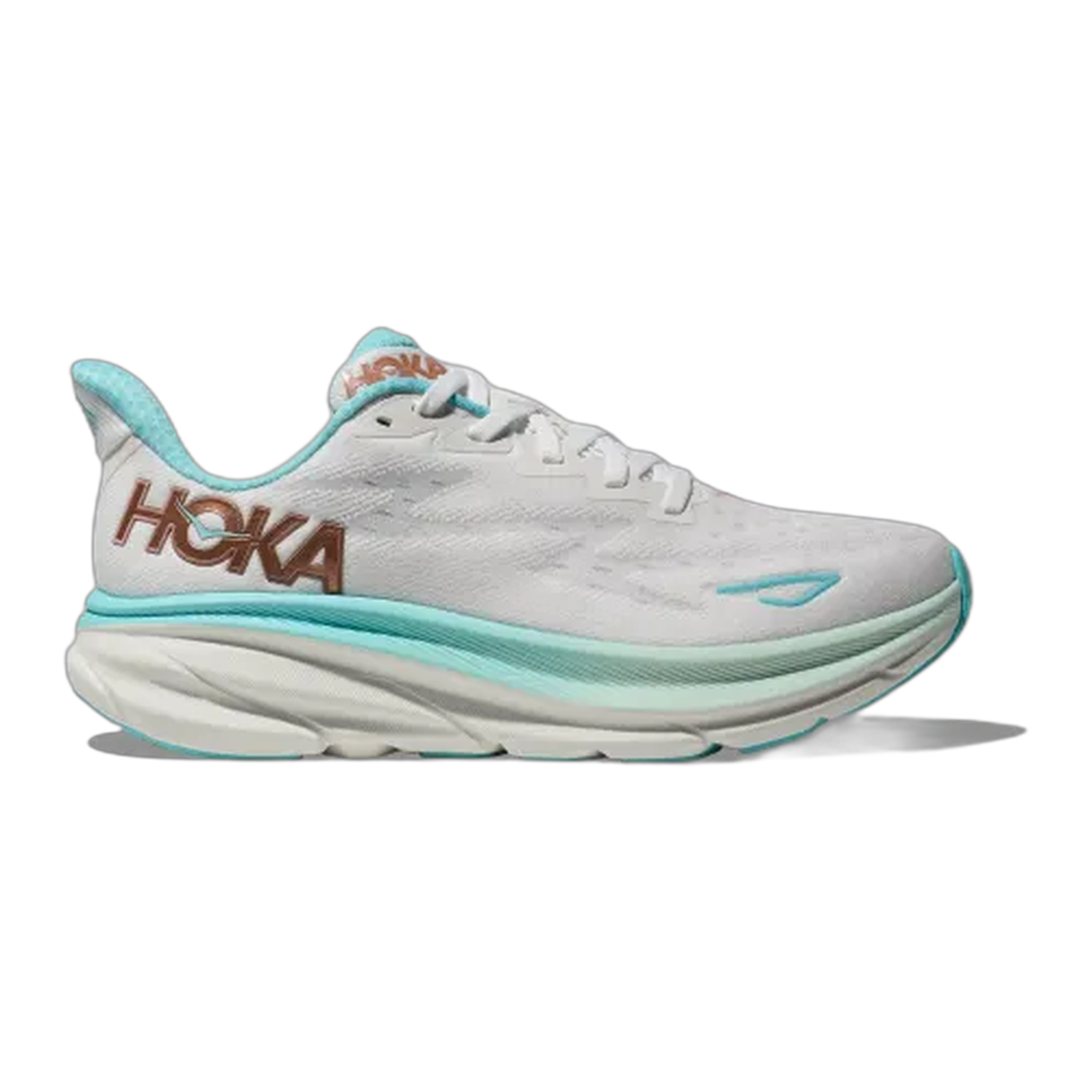 HOKA - Women's Clifton 9 - Frost/Rose Gold / M / 6