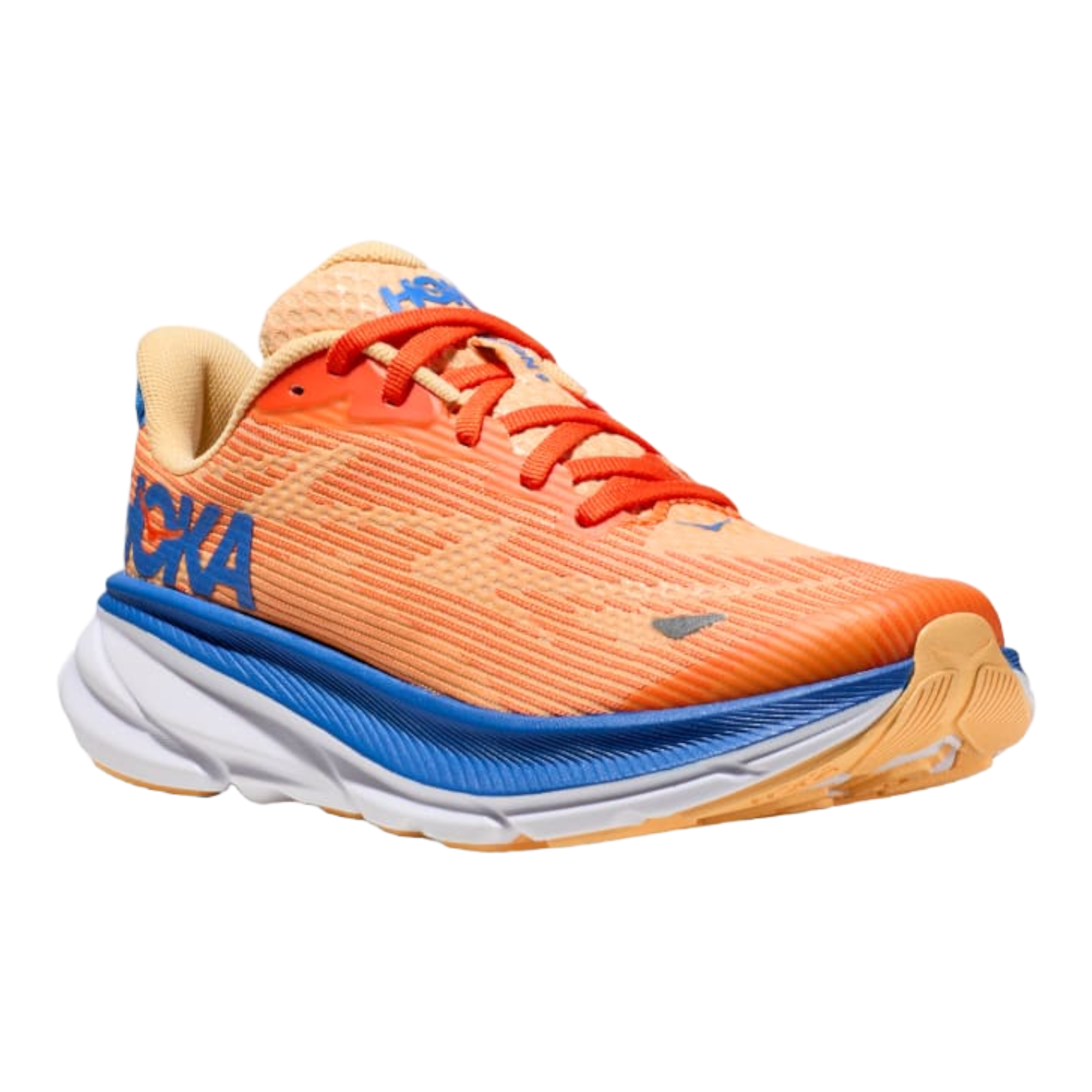 HOKA - Clifton 9 Youth - Vibrant Orange / Impala / M / 6