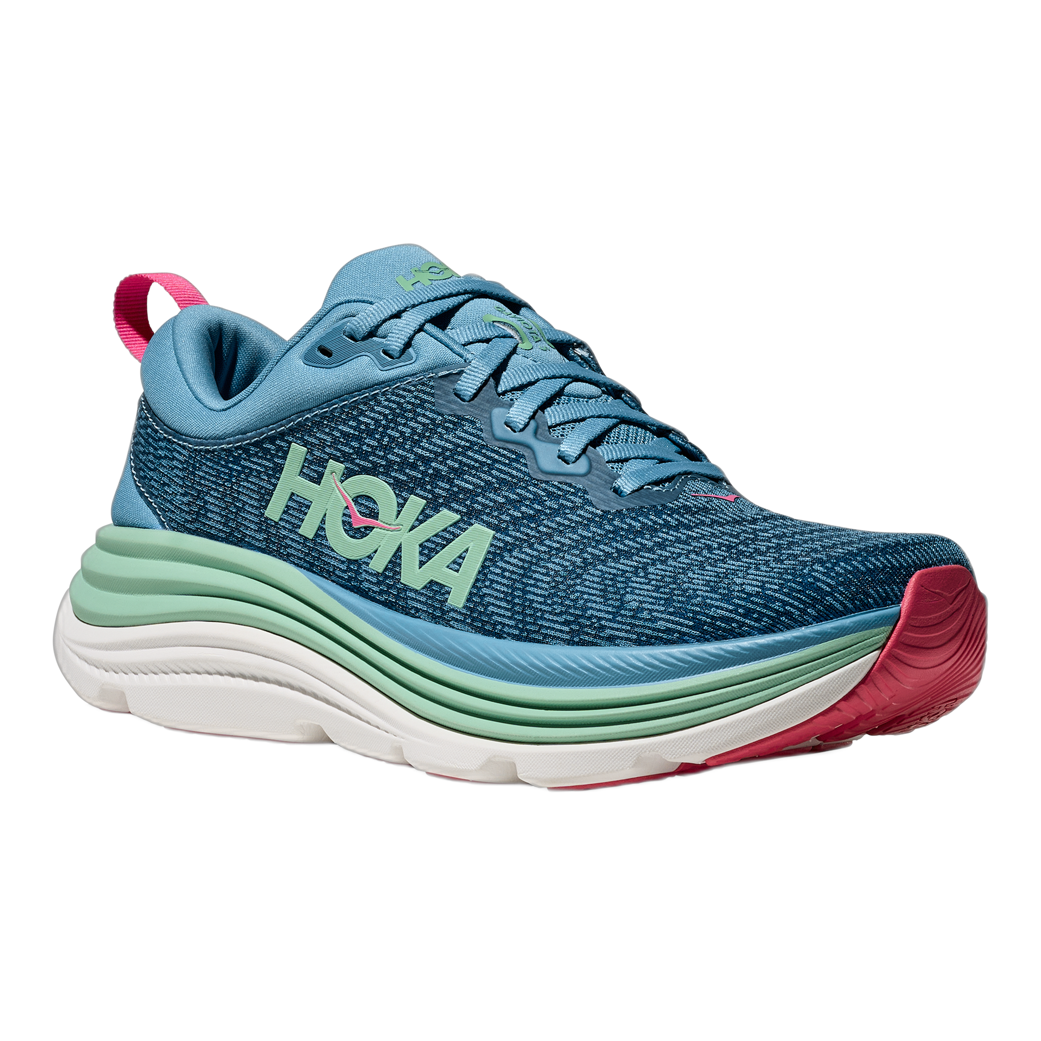 HOKA - Women's Gaviota 5 - Alpine Blue/Jadeite / M / 5