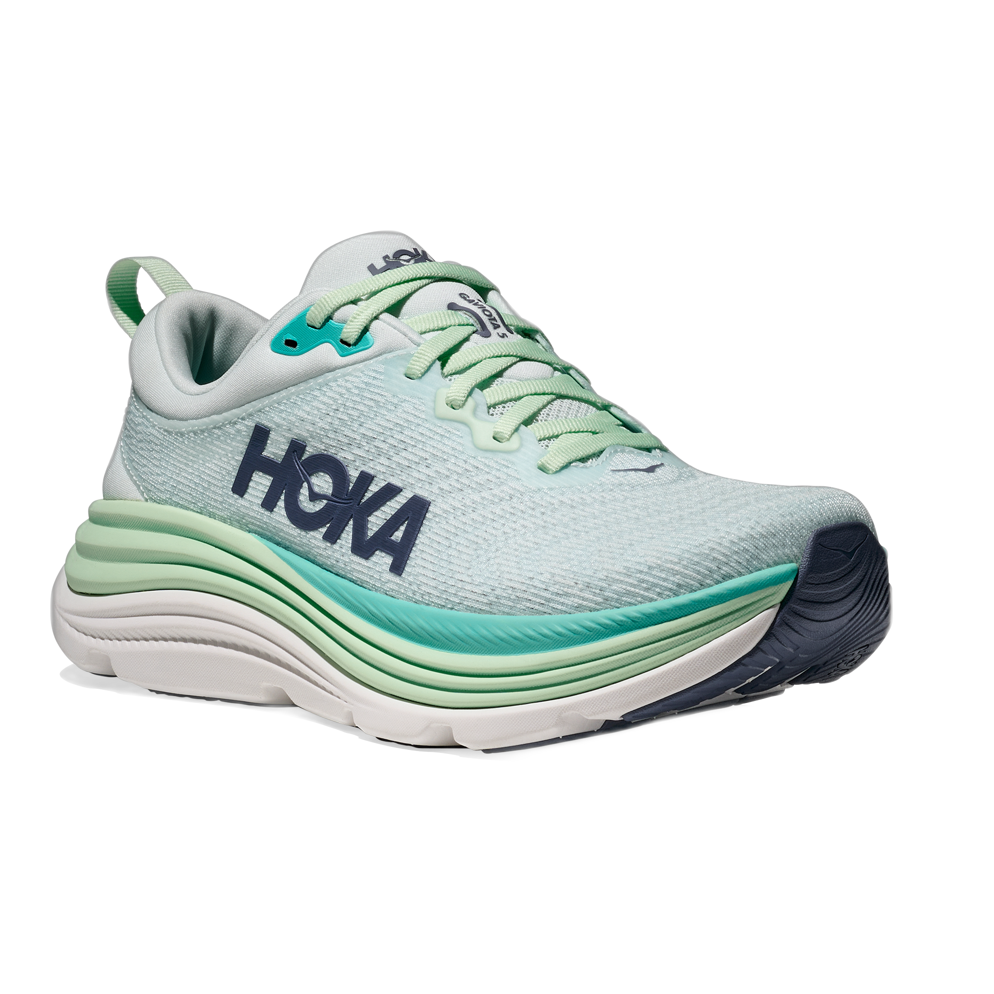 HOKA - Women's Gaviota 5 - Snow Melt / Cielo Blue / M / 7
