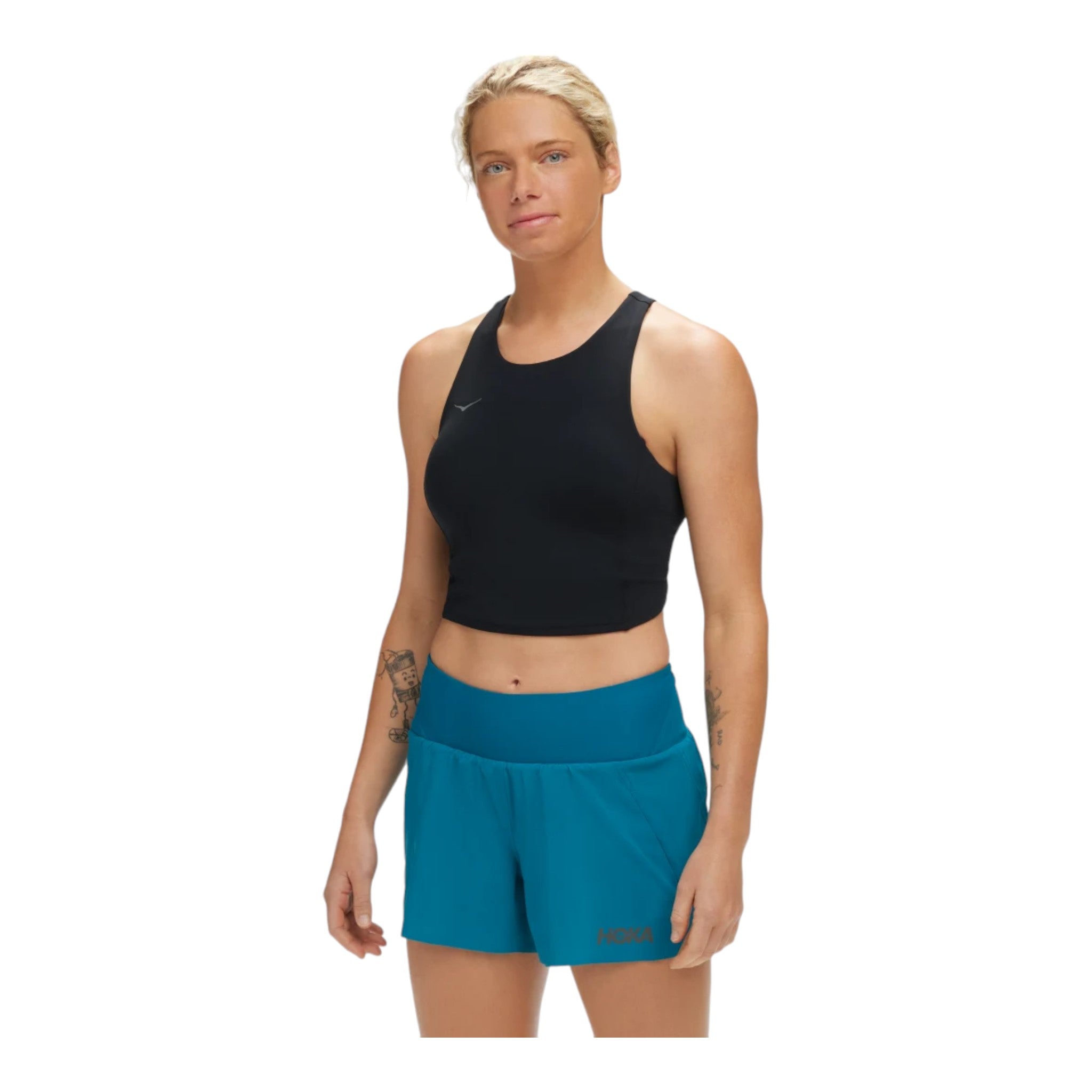 HOKA - Women's Elaro Crop Bra - Black / XS