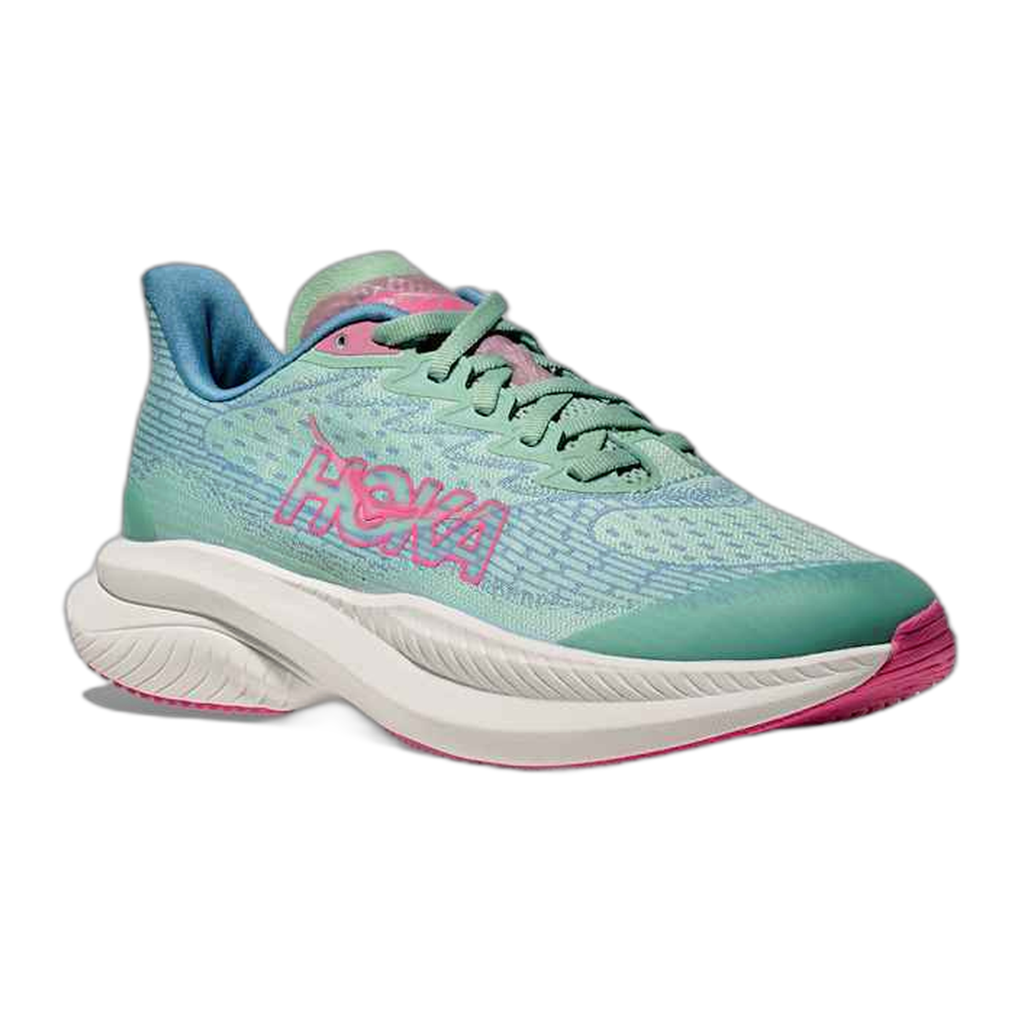 HOKA - Big Kids Mach 6 - Jadeite/Alpine Blue / M / 3.5