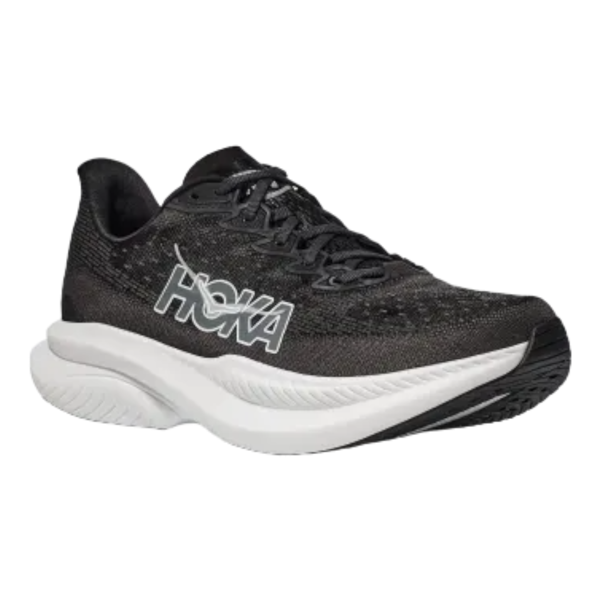 HOKA - Men's Mach 6 - Black / White / M / 7.5