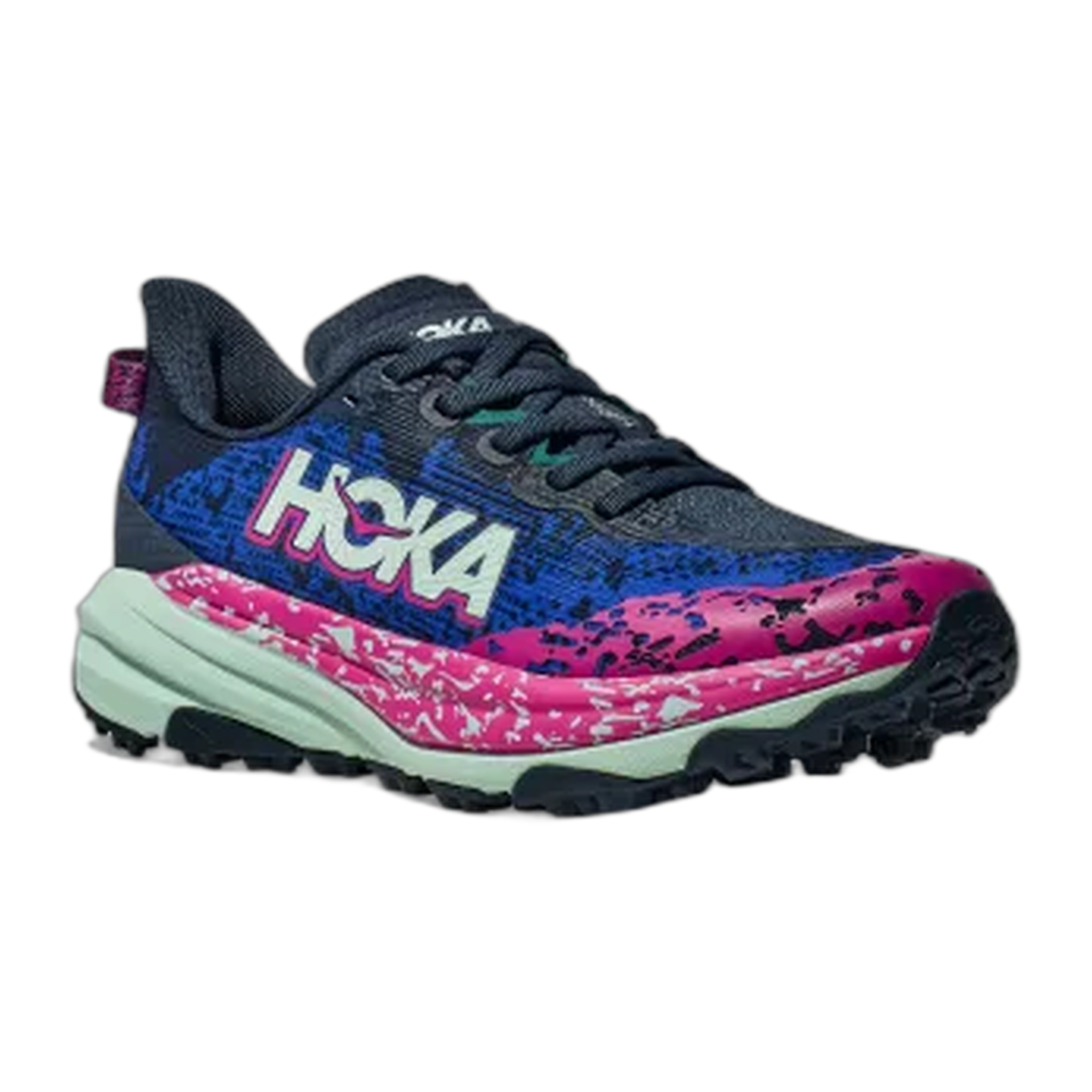 HOKA - Speedgoat 6 Youth - Stormy Skies/Aqua Breeze / M / 4