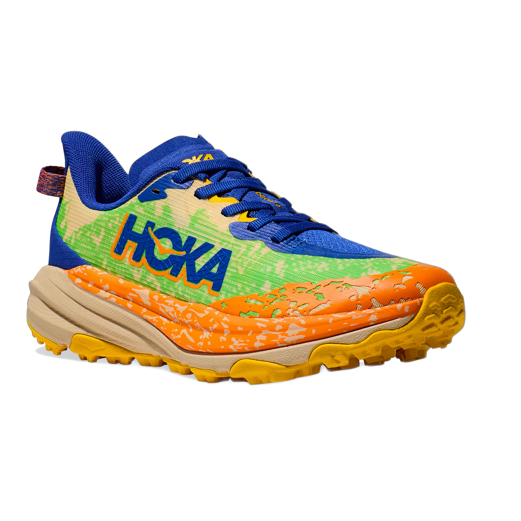 HOKA - Speedgoat 6 Youth - Ultramarine/Electric Lime / M / 6.5
