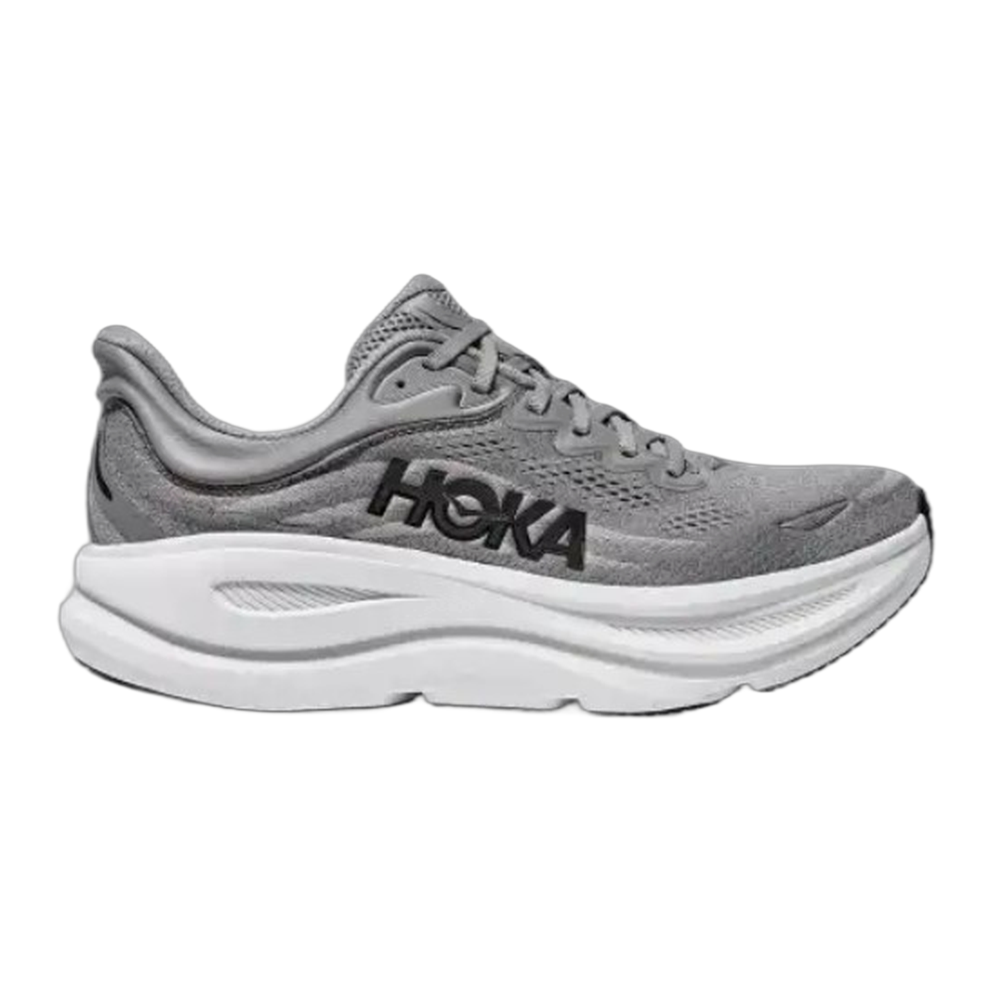 HOKA - Men's Bondi 9 - Galactic Grey/Stellar Grey / M / 7