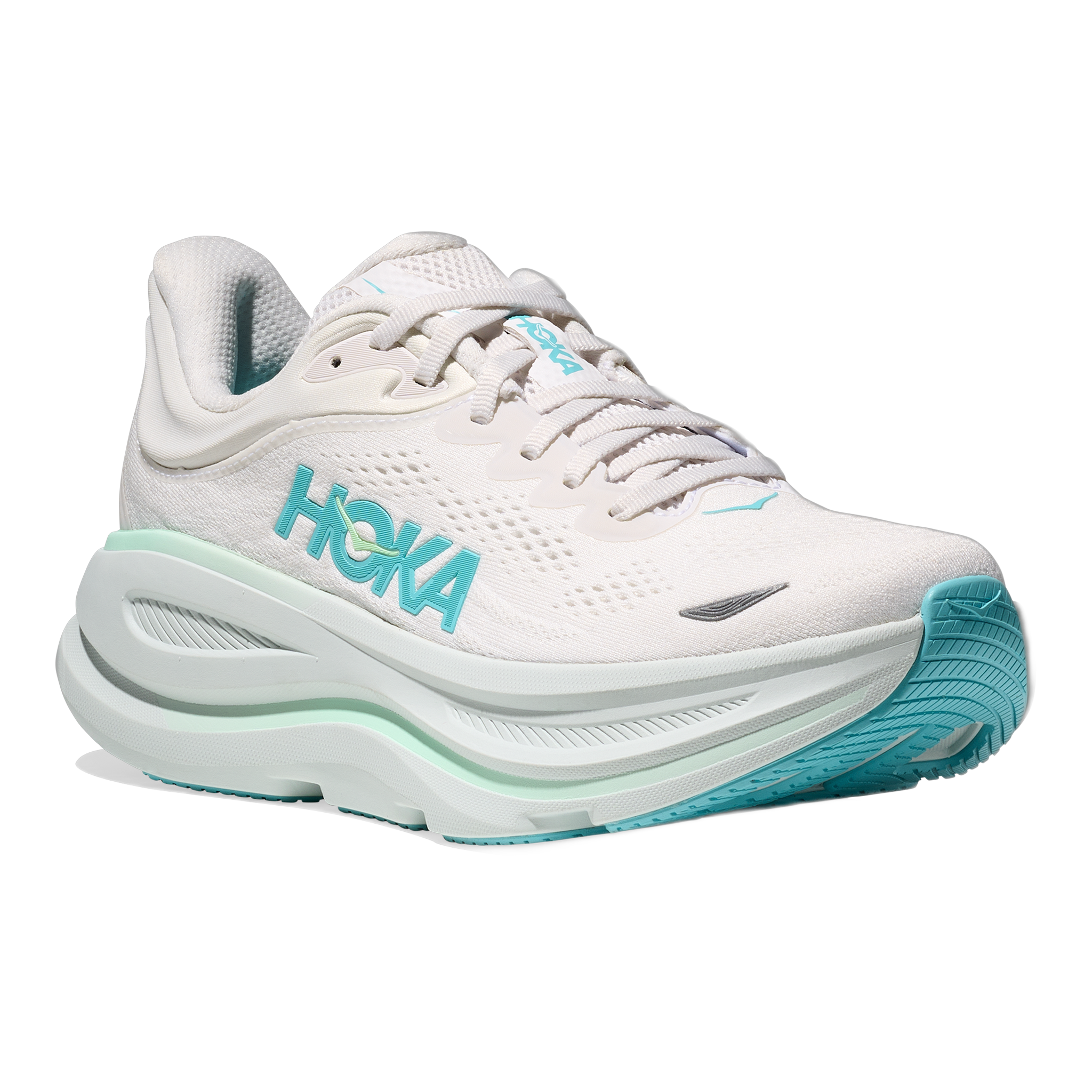 HOKA - Women's Bondi 9 - Frost/Cielo Blue / M / 6.5