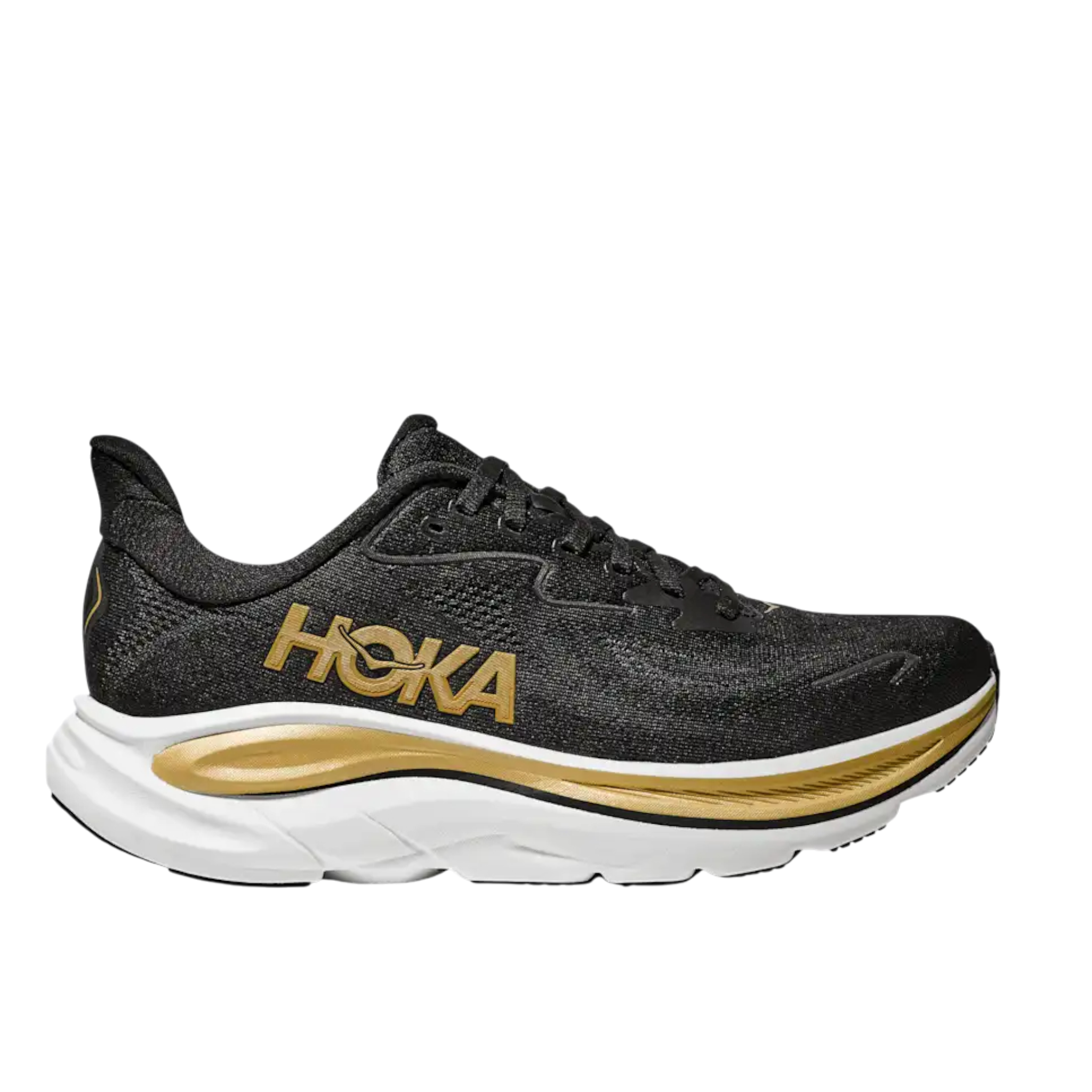 HOKA - Women's Clifton 10 - Black/Gold / M / 7