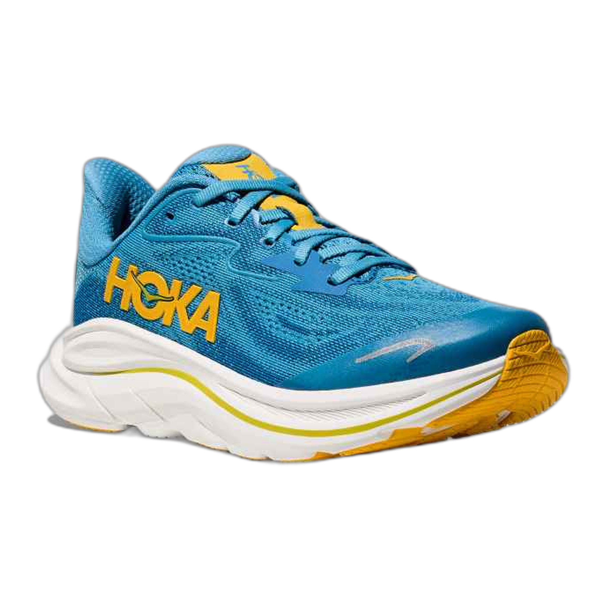 HOKA - Big Kids Clifton 10 - Alpine Blue/Foggy Night / M / 4