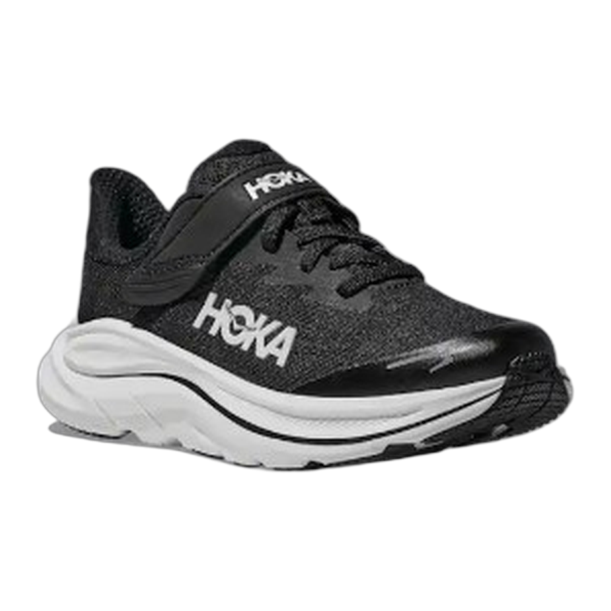 HOKA - Little Kids Clifton 10 - Black / White / M / 1