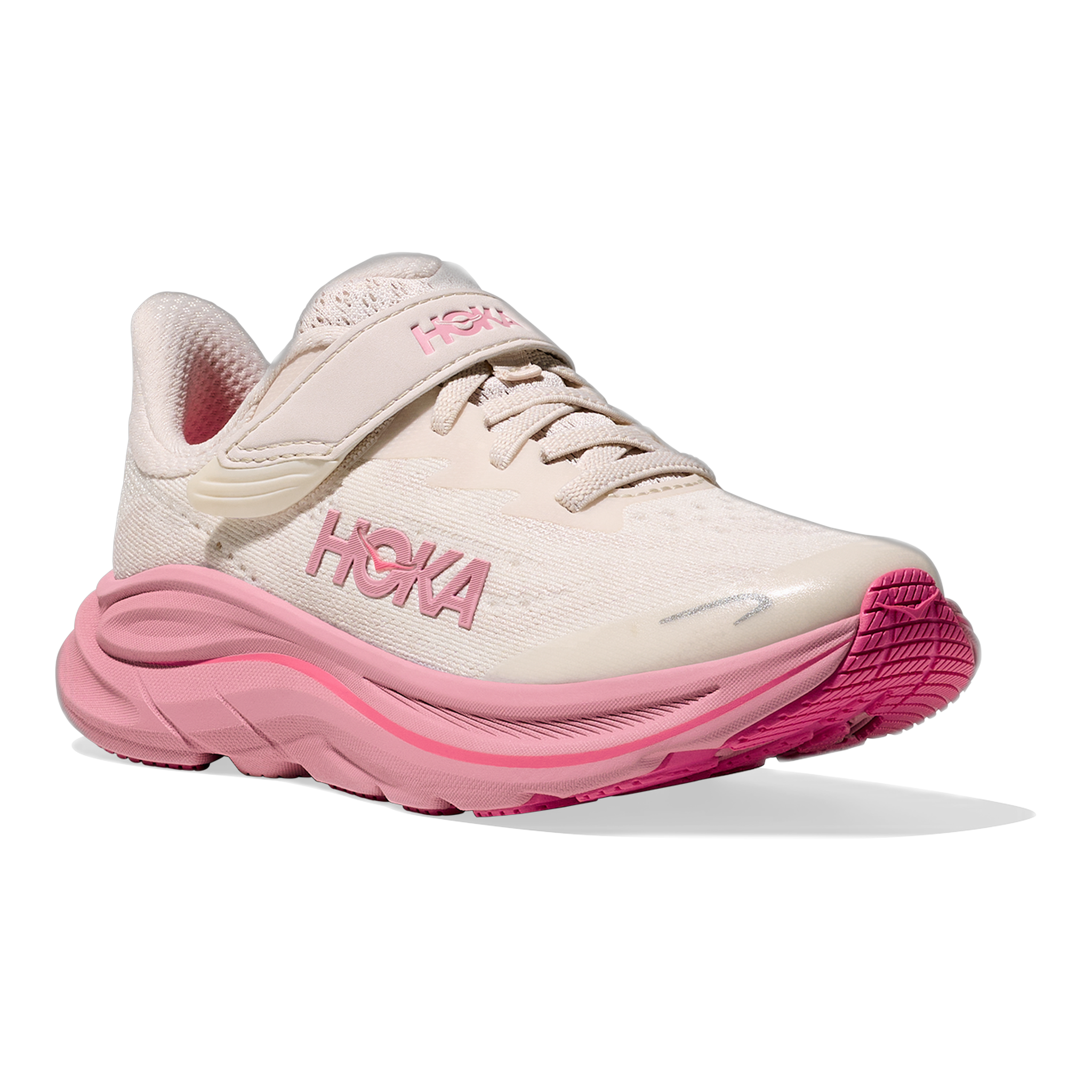HOKA - Little Kids Clifton 10 - Rose Cream/Dried Rose / M / 10.5