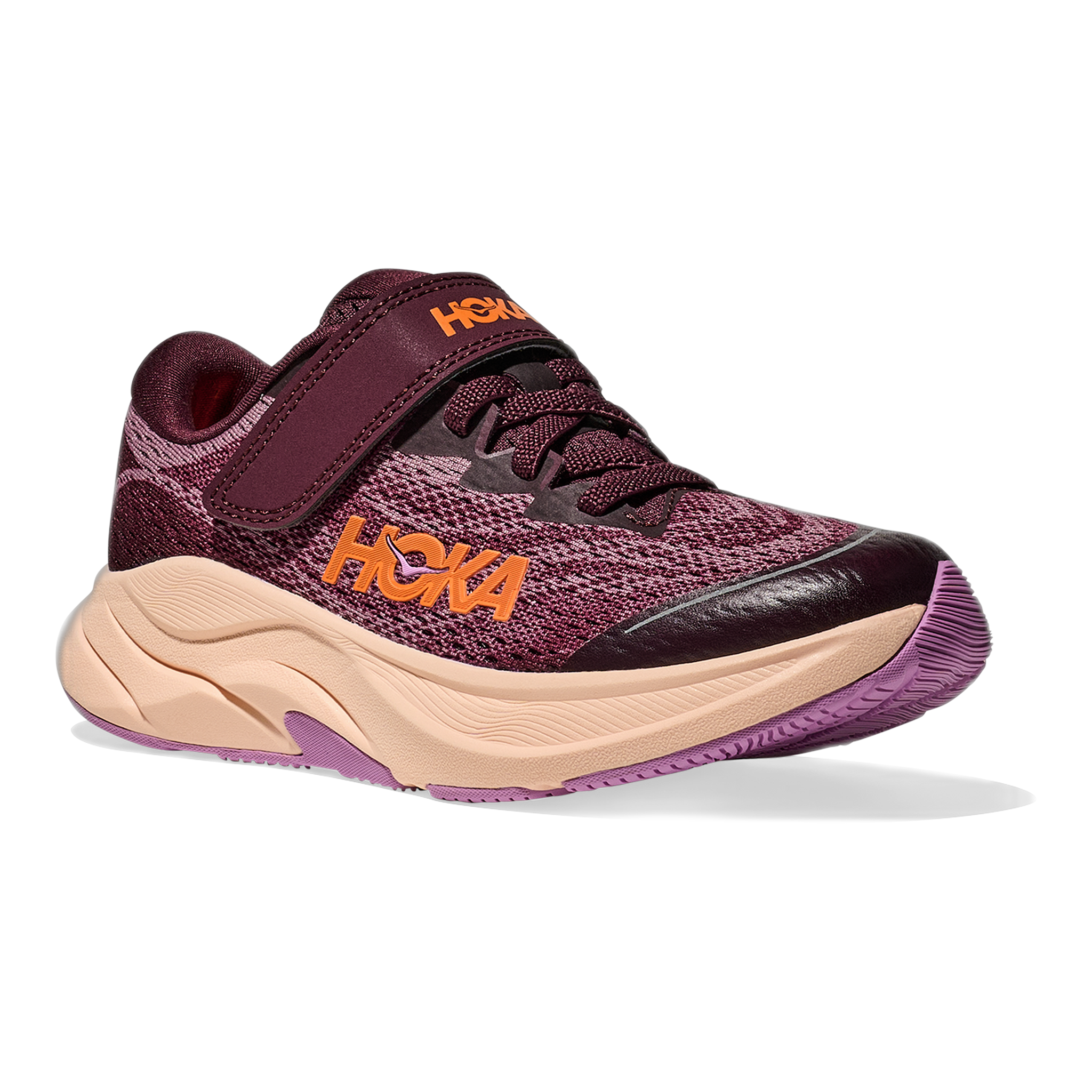 HOKA - Little Kids Rincon 4 - Black Cherry/Classic Mauve / M / 10.5