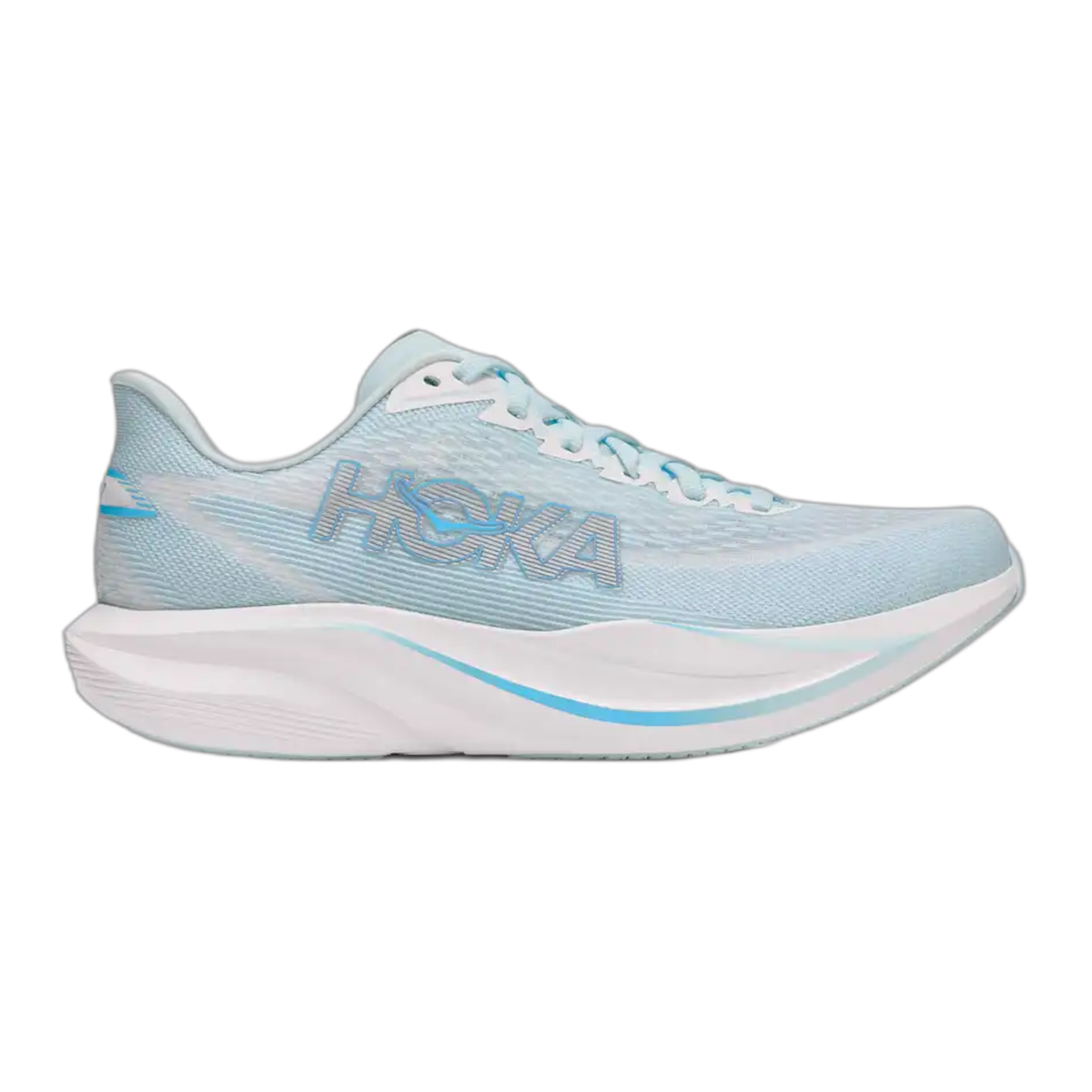 HOKA - Women's Mach 7 - Glimmering Blue / Frost / M / 6