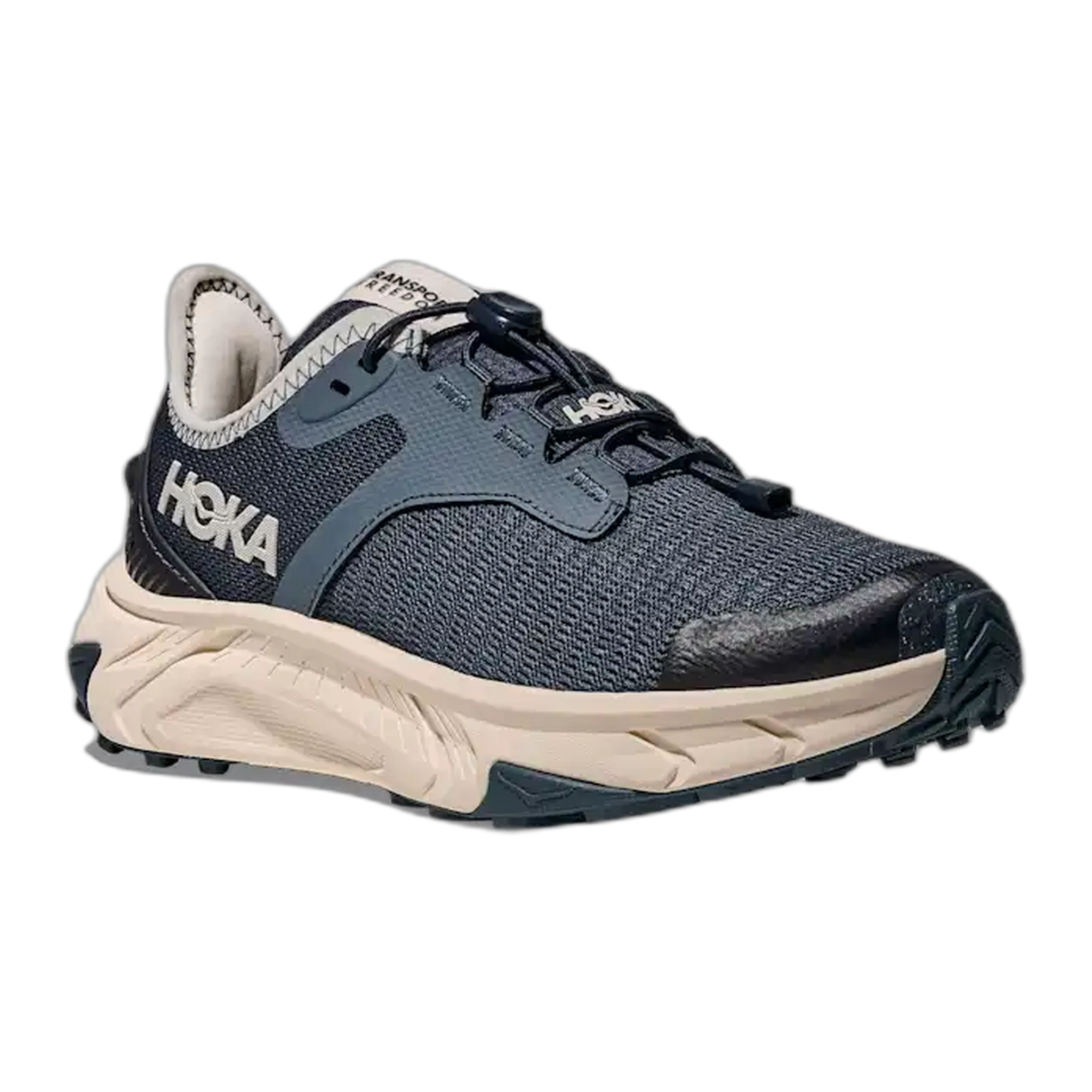 HOKA - Big Kids Transport Freedom - Varsity Navy / Alabaster / M / 4