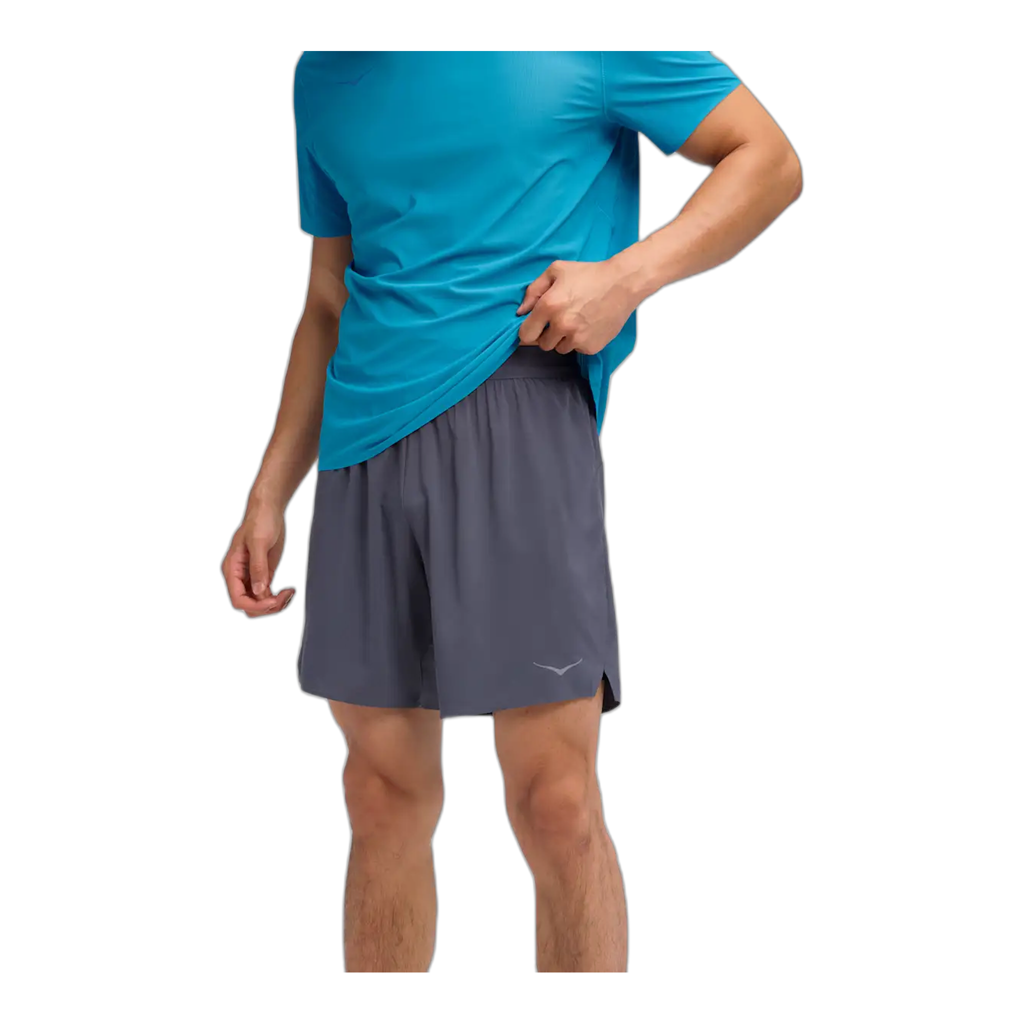 HOKA - Men's Glide 7'' Short 2-In-1 - Charcoal Grey / One Size / XL