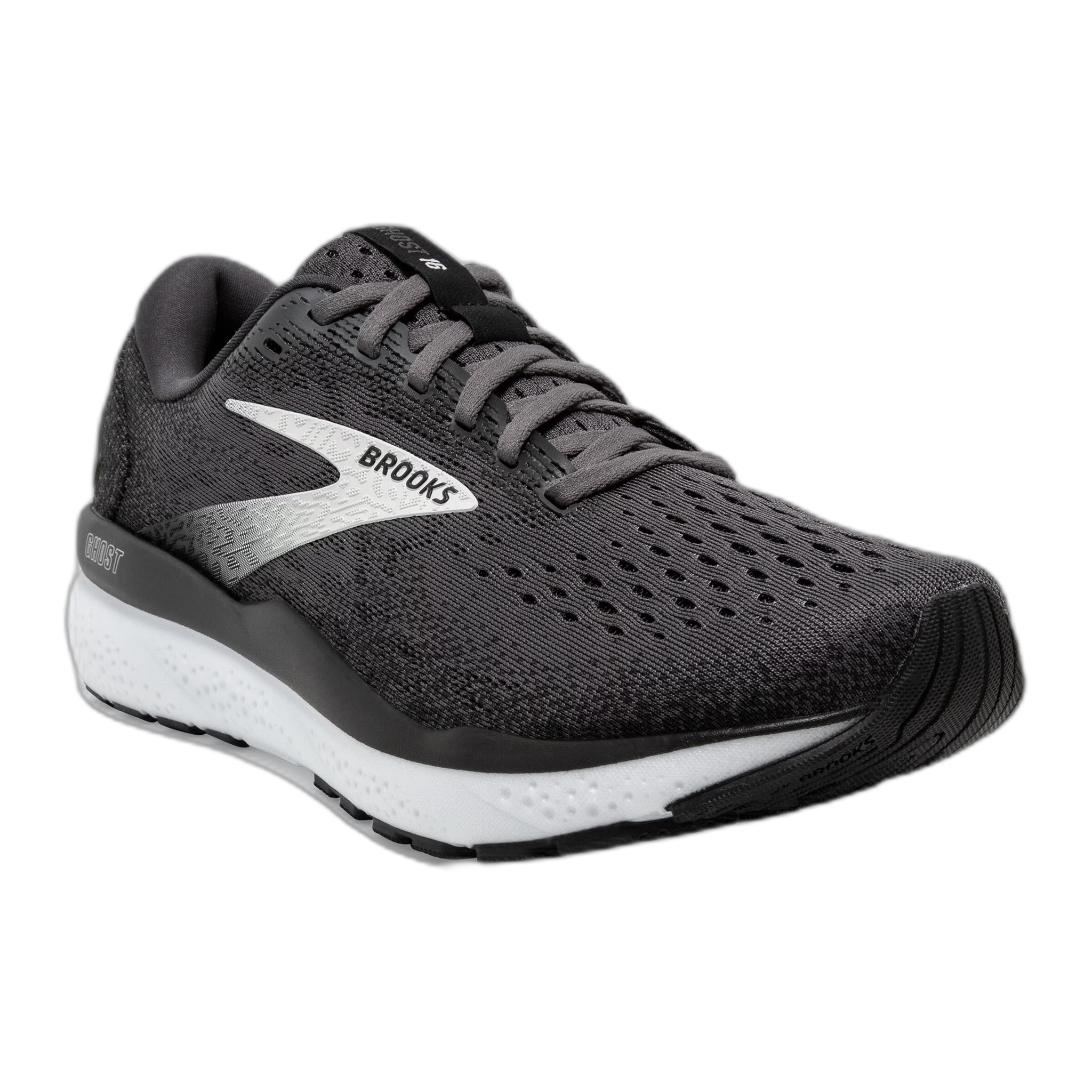 Brooks - Women's Ghost 16 - Black/Grey/White / W / 6