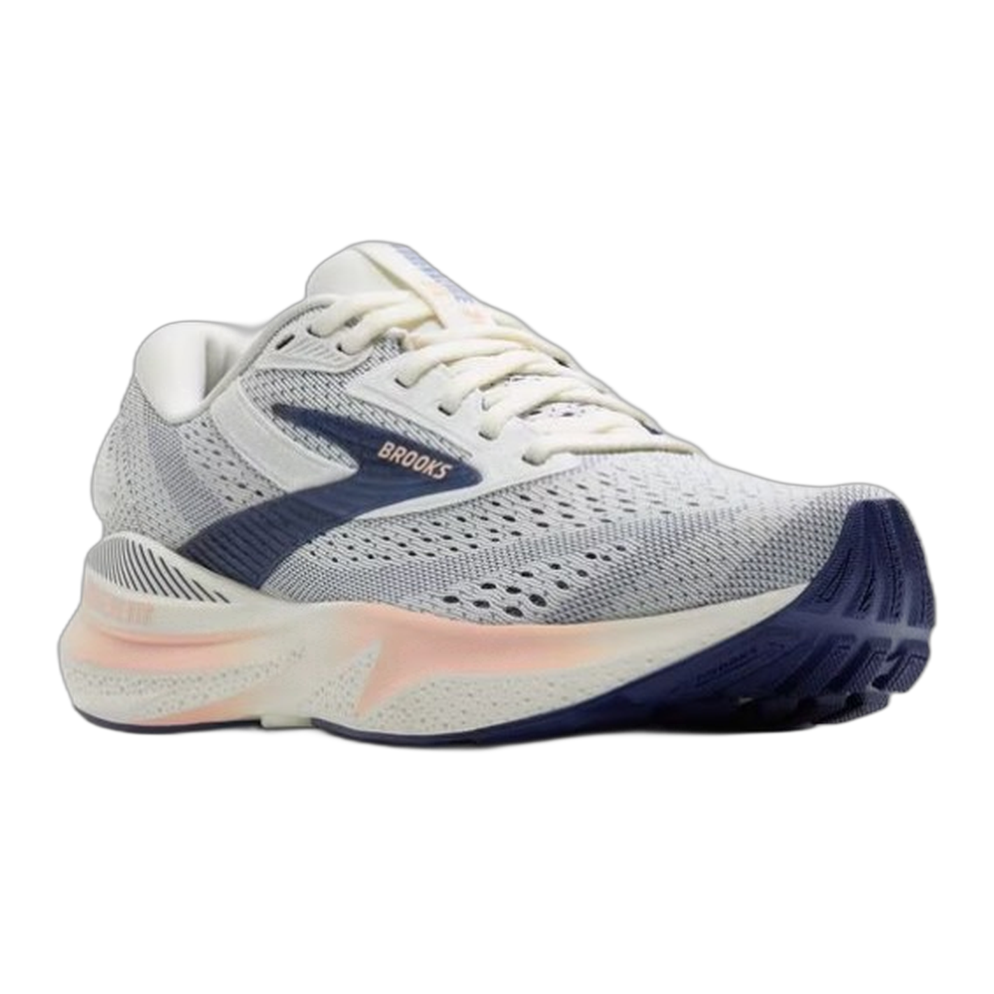 Brooks - Women's Adrenaline GTS 24 - Grey/Blue Ribbon/Peach / M / 7